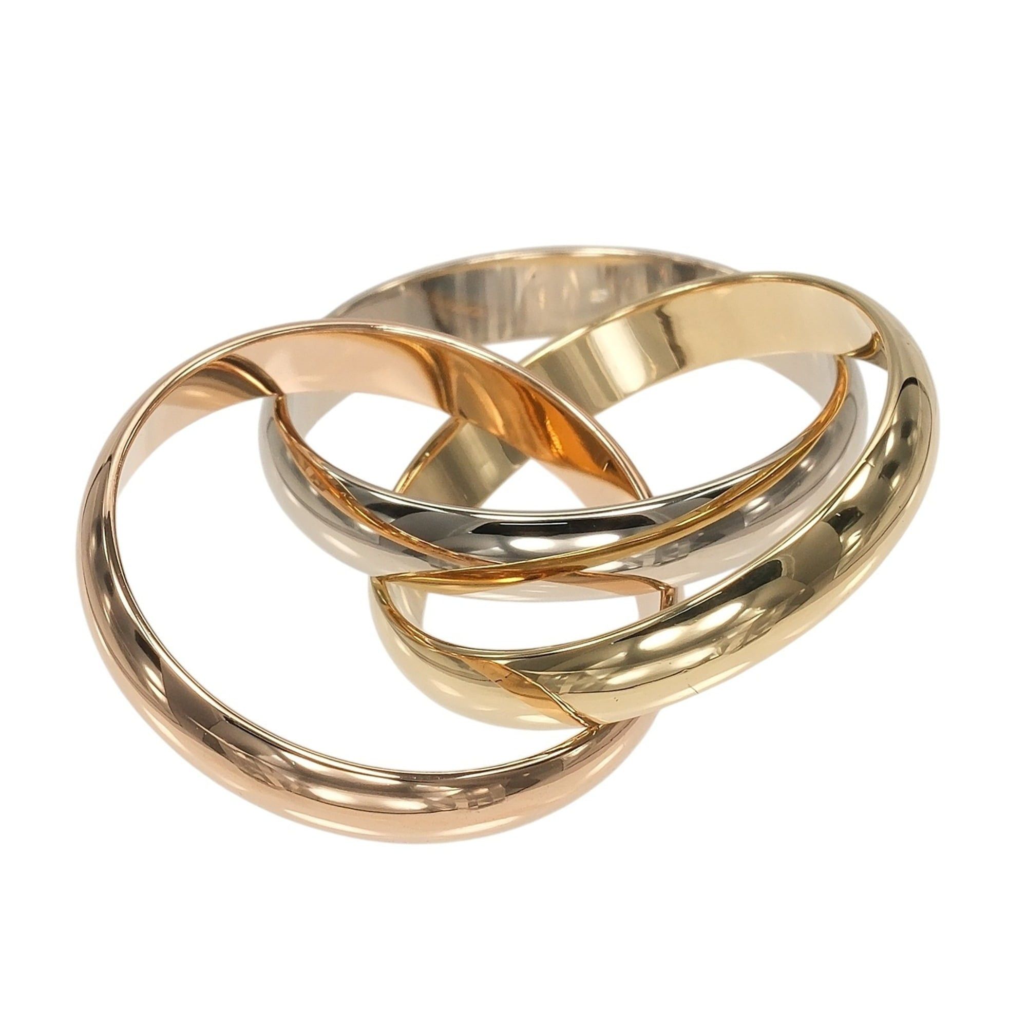 Cartier Cartier Trinity Ring, Size 11, 3.5mm Band, 18K Gold (YG, PG, WG), Approx. 7.45g Size ONE SIZE - 8 Thumbnail