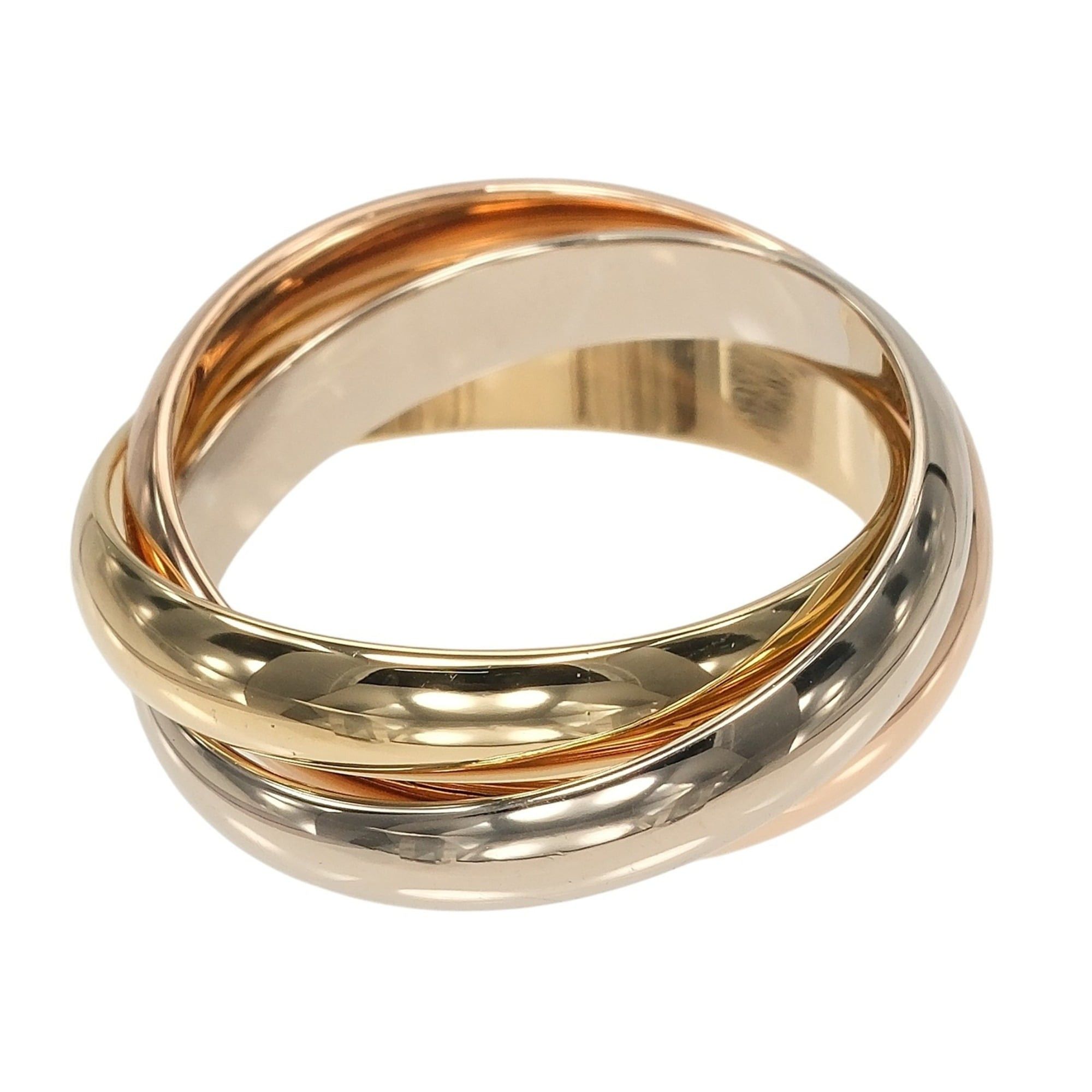 Cartier Cartier Trinity Ring, Size 11, 3.5mm Band, 18K Gold (YG, PG, WG), Approx. 7.45g Size ONE SIZE - 3 Thumbnail