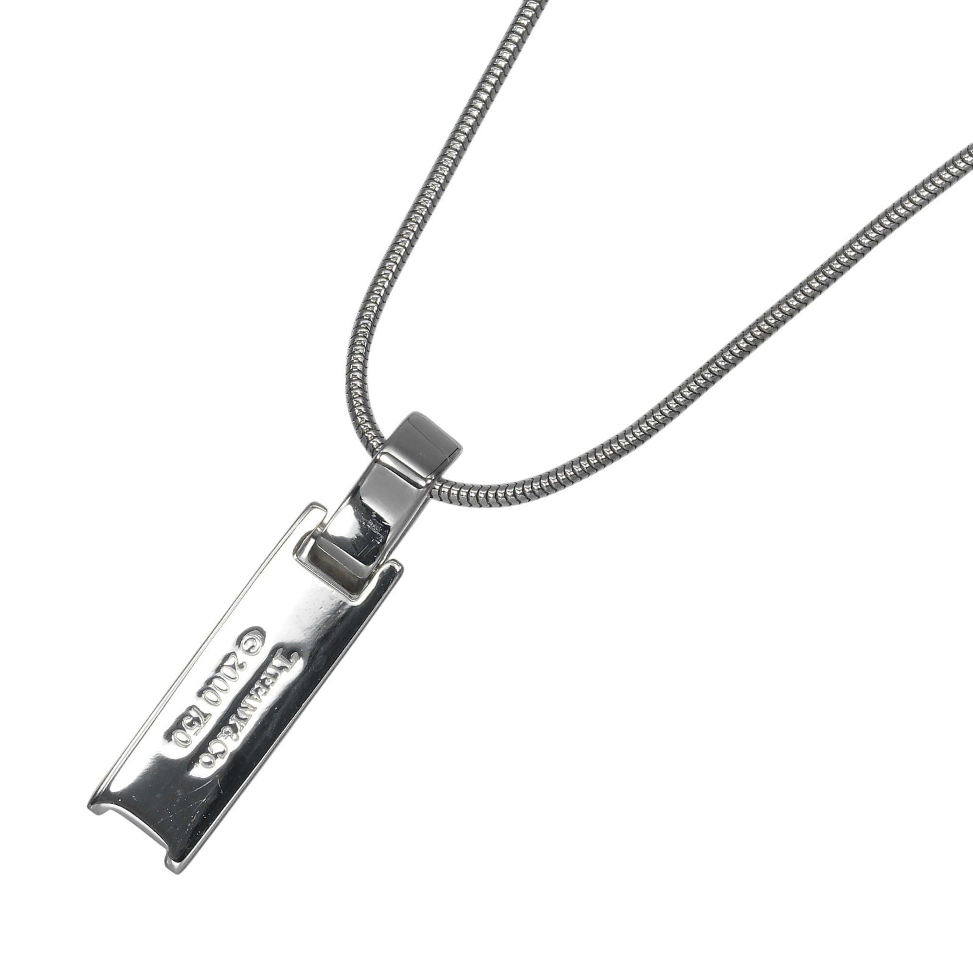 Tiffany & Co. Tiffany & Co. Atlas Bar Necklace, 18K White Gold, Diamond, Approx. 7.1g. Size ONE SIZE - 3 Thumbnail