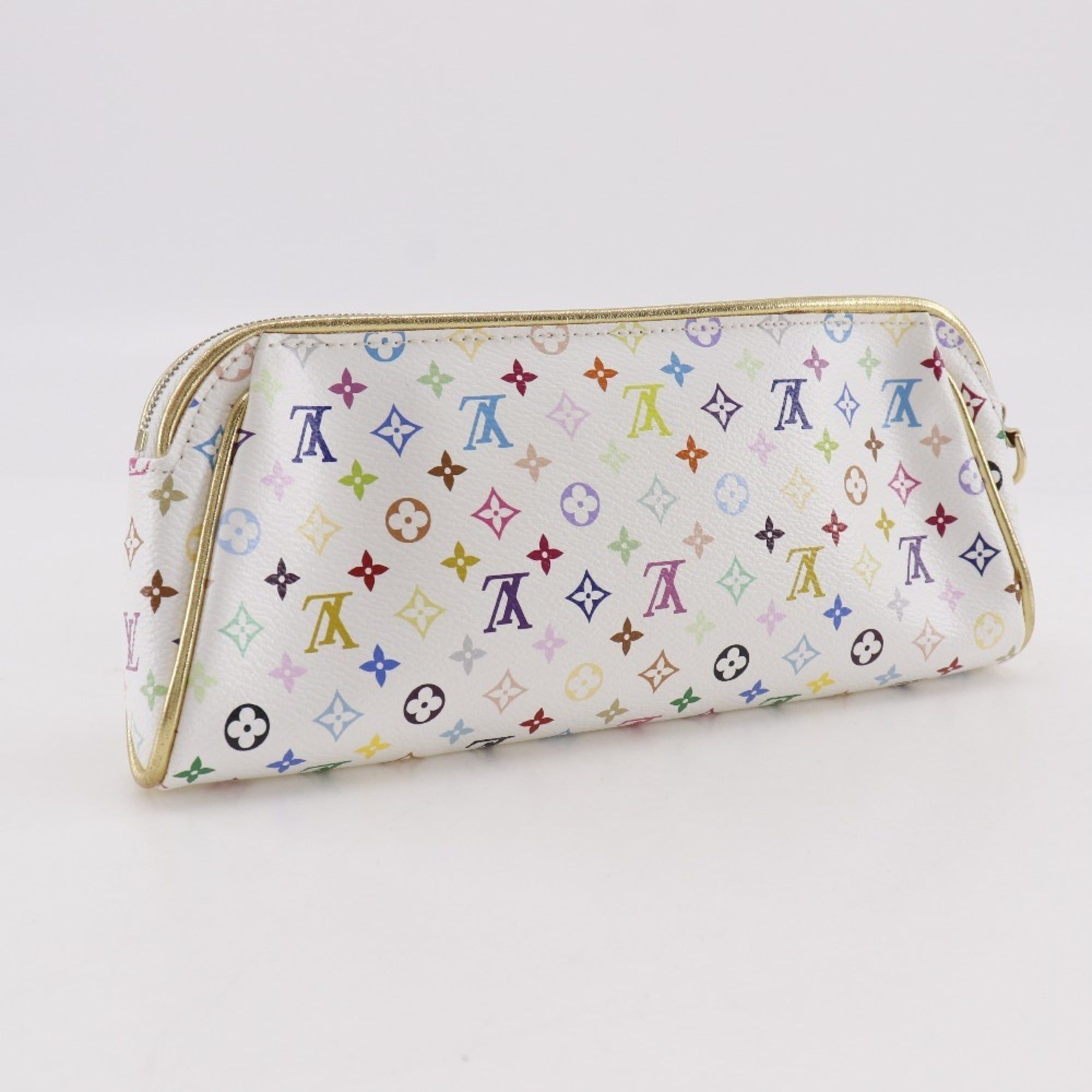 Louis Vuitton Louis Vuitton Kate Clutch Bag Accessory Pouch M55212 Monogram Multicolor Blanc 2008 White CT1088 Women's Size ONE SIZE - 3 Thumbnail