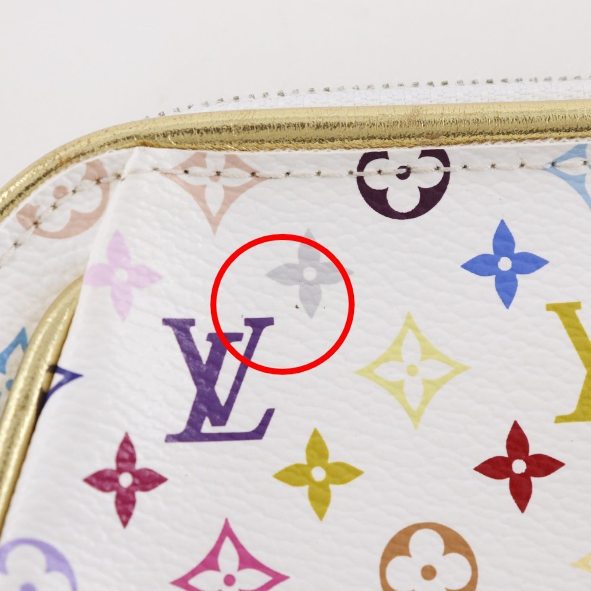 Louis Vuitton Louis Vuitton Kate Clutch Bag Accessory Pouch M55212 Monogram Multicolor Blanc 2008 White CT1088 Women's Size ONE SIZE - 11 Thumbnail