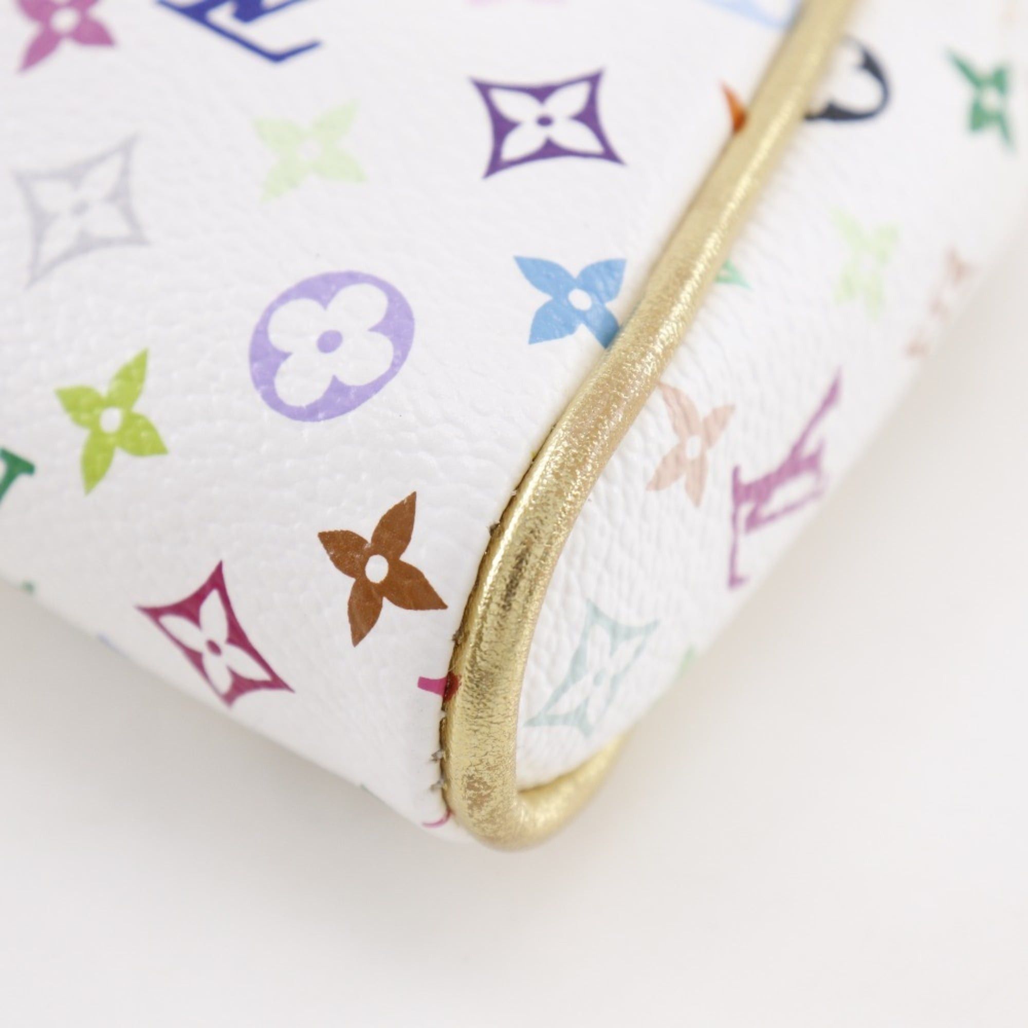 Louis Vuitton Louis Vuitton Kate Clutch Bag Accessory Pouch M55212 Monogram Multicolor Blanc 2008 White CT1088 Women's Size ONE SIZE - 4 Thumbnail