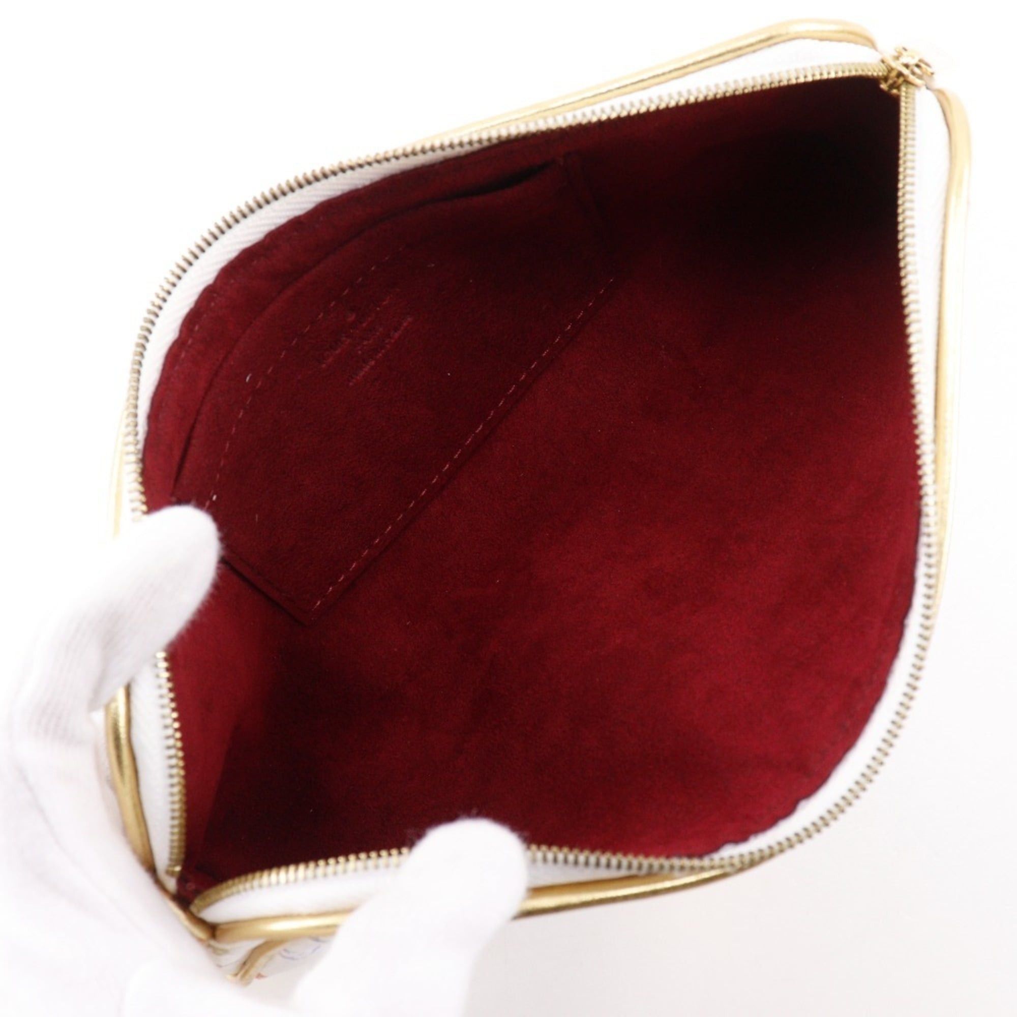 Louis Vuitton Louis Vuitton Kate Clutch Bag Accessory Pouch M55212 Monogram Multicolor Blanc 2008 White CT1088 Women's Size ONE SIZE - 8 Thumbnail