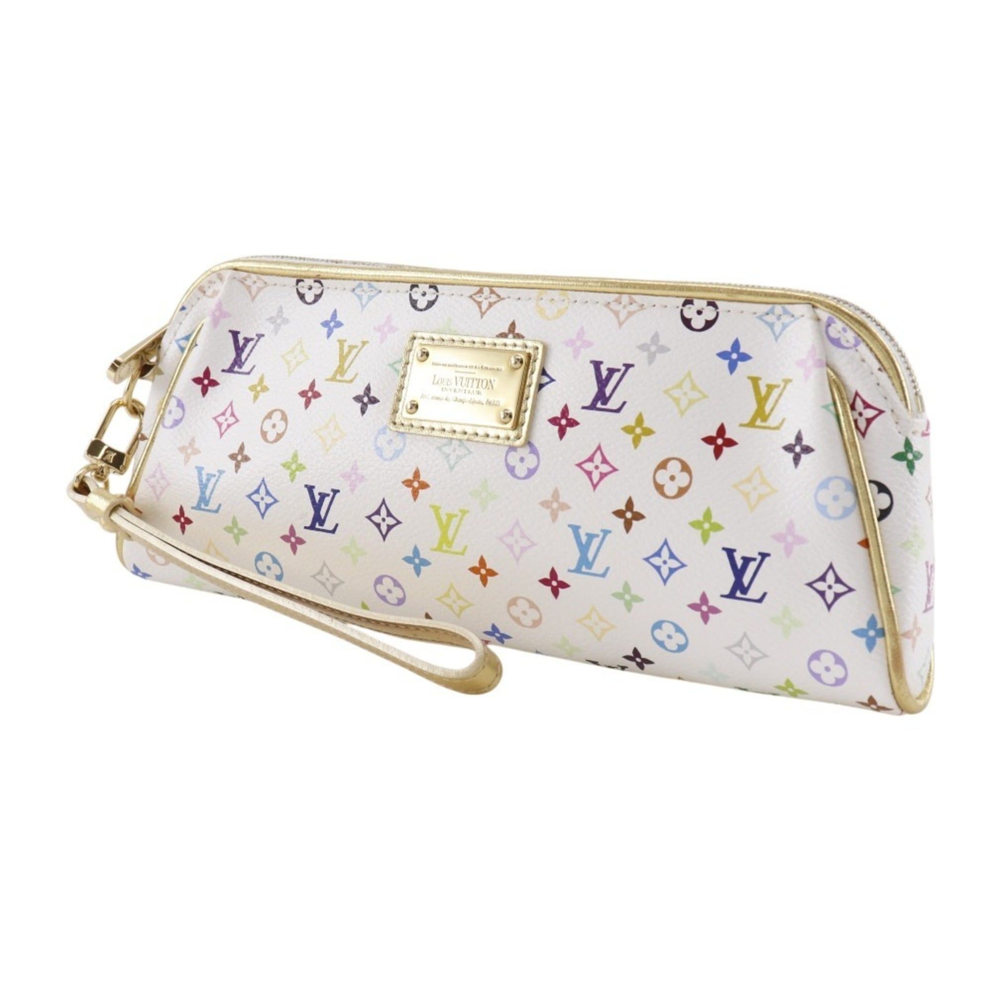 Louis Vuitton Louis Vuitton Kate Clutch Bag Accessory Pouch M55212 Monogram Multicolor Blanc 2008 White CT1088 Women's Size ONE SIZE - 2 Thumbnail