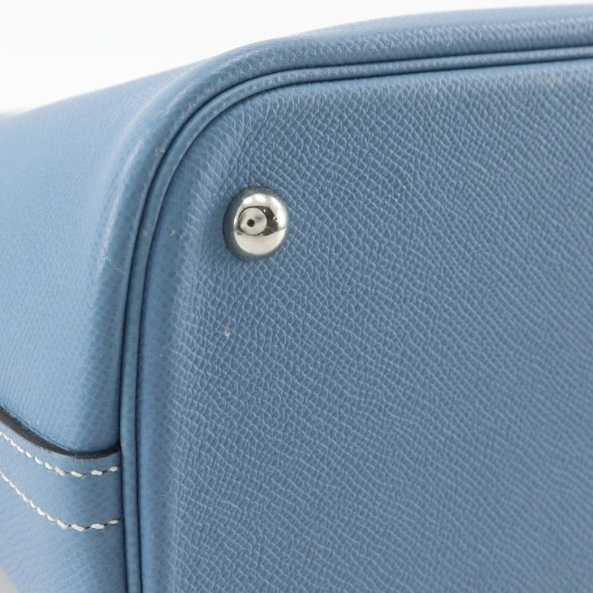 Hermes Hermes Bolide 35 Handbag, 2-Way Shoulder Bag, Veau Epsom Leather, Blue Jean, 2006 Model, Silver Hardware, □J, 2-Way, A4 Size, Bolide35, Women's. Size ONE SIZE - 8 Thumbnail