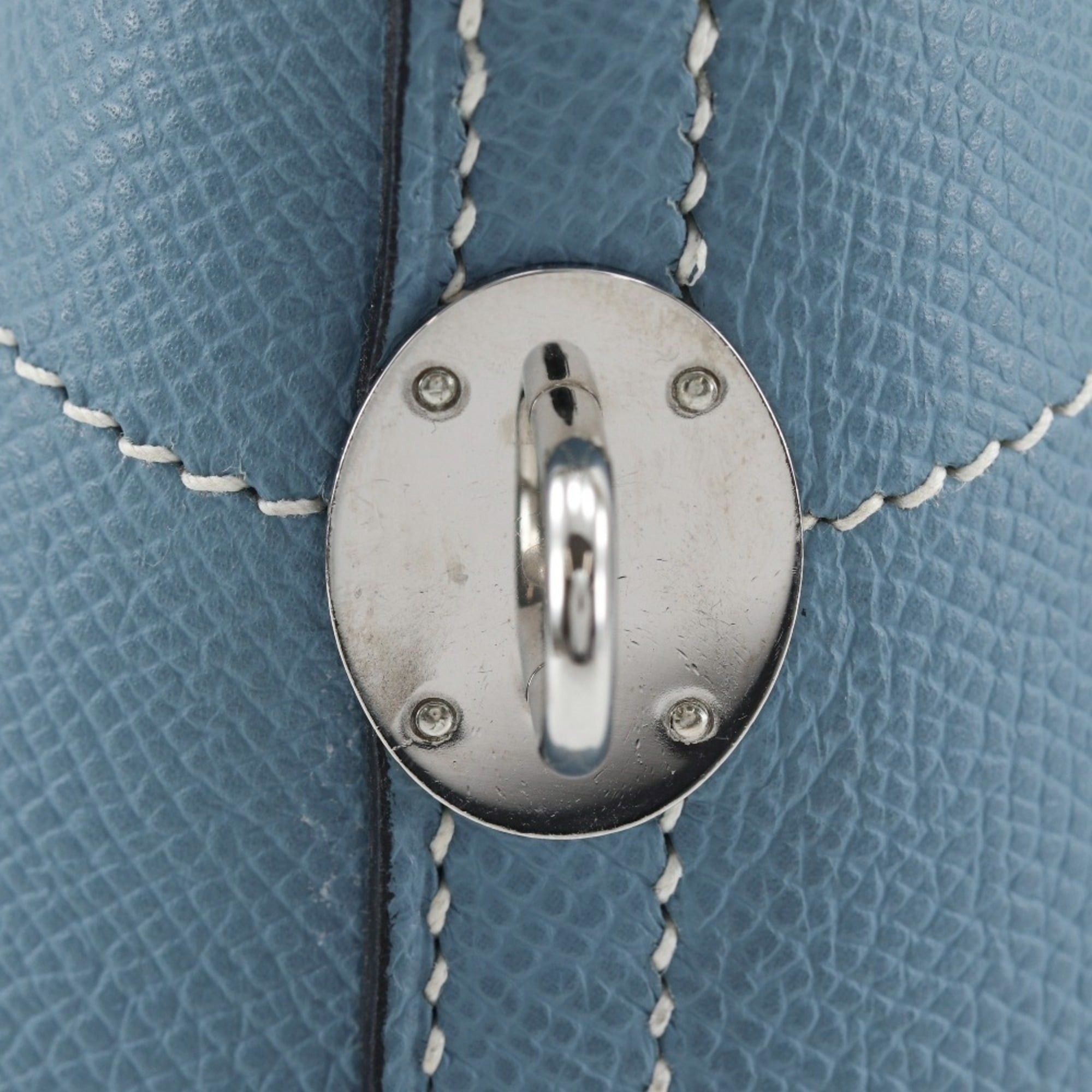 Hermes Hermes Bolide 35 Handbag, 2-Way Shoulder Bag, Veau Epsom Leather, Blue Jean, 2006 Model, Silver Hardware, □J, 2-Way, A4 Size, Bolide35, Women's. Size ONE SIZE - 10 Thumbnail