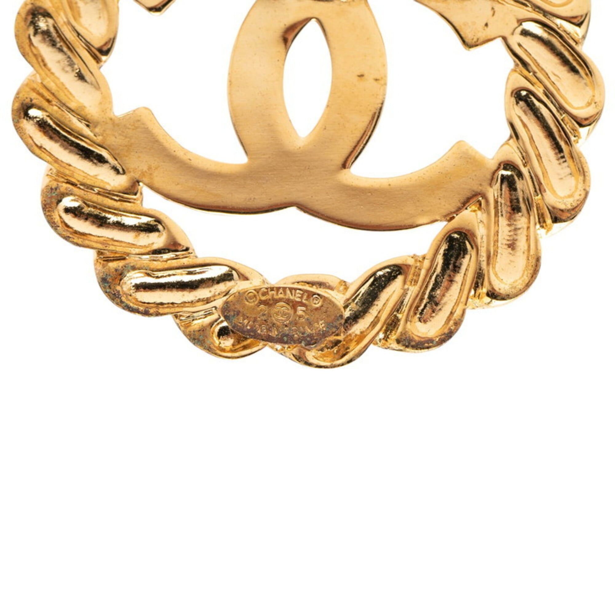 Chanel Chanel Coco Mark Vintage Brooch, Gold Plated, Women's CHANEL Size ONE SIZE - 3 Thumbnail