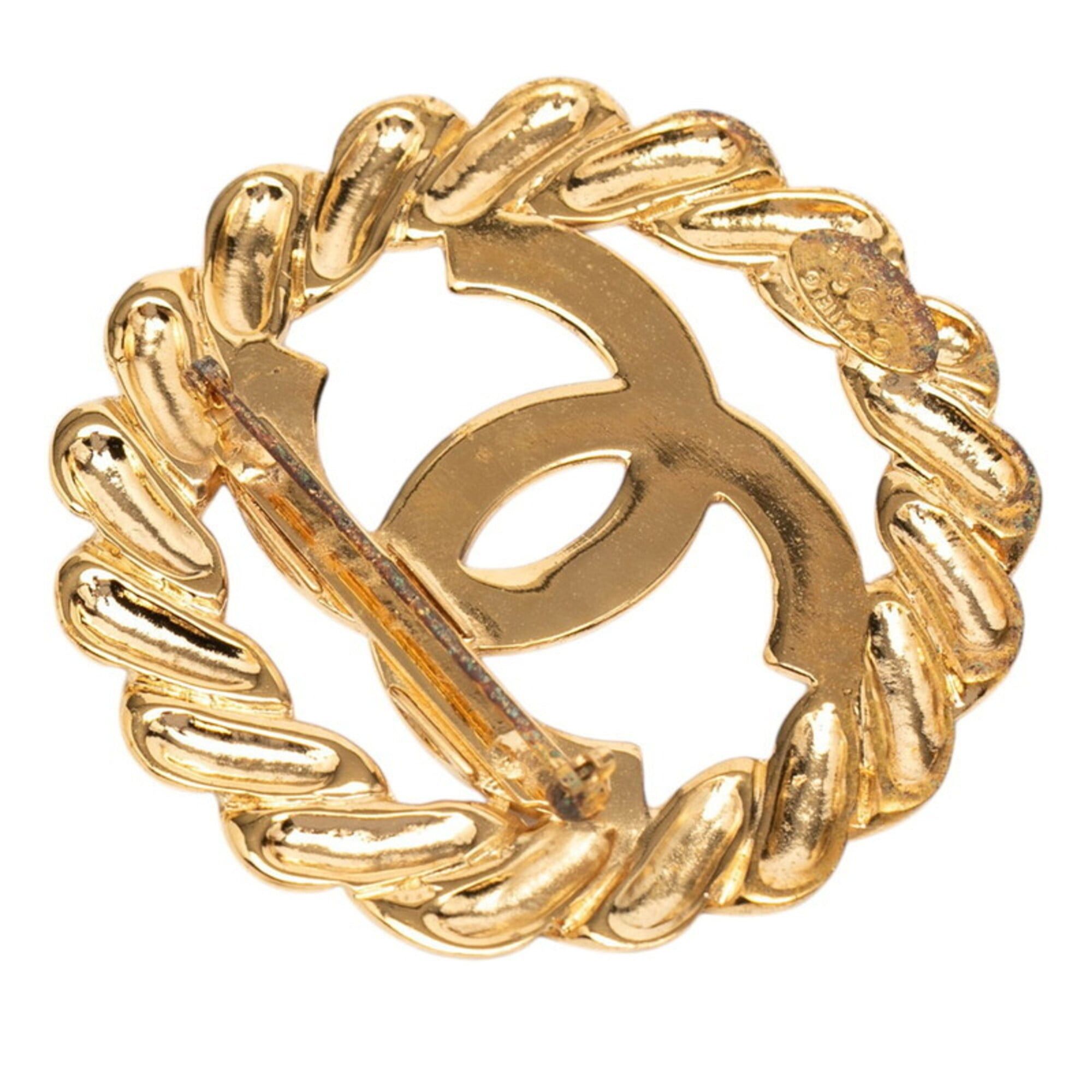 Chanel Chanel Coco Mark Vintage Brooch, Gold Plated, Women's CHANEL Size ONE SIZE - 2 Thumbnail