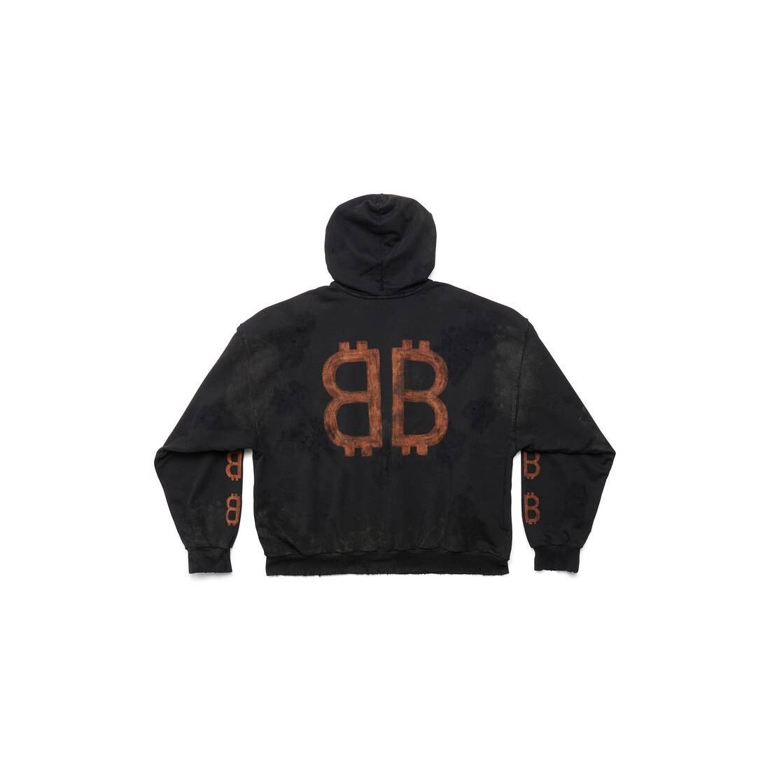 Balenciaga crypto hoodie medium fit black faded Size US XS / EU 42 / 0 - 4 Thumbnail
