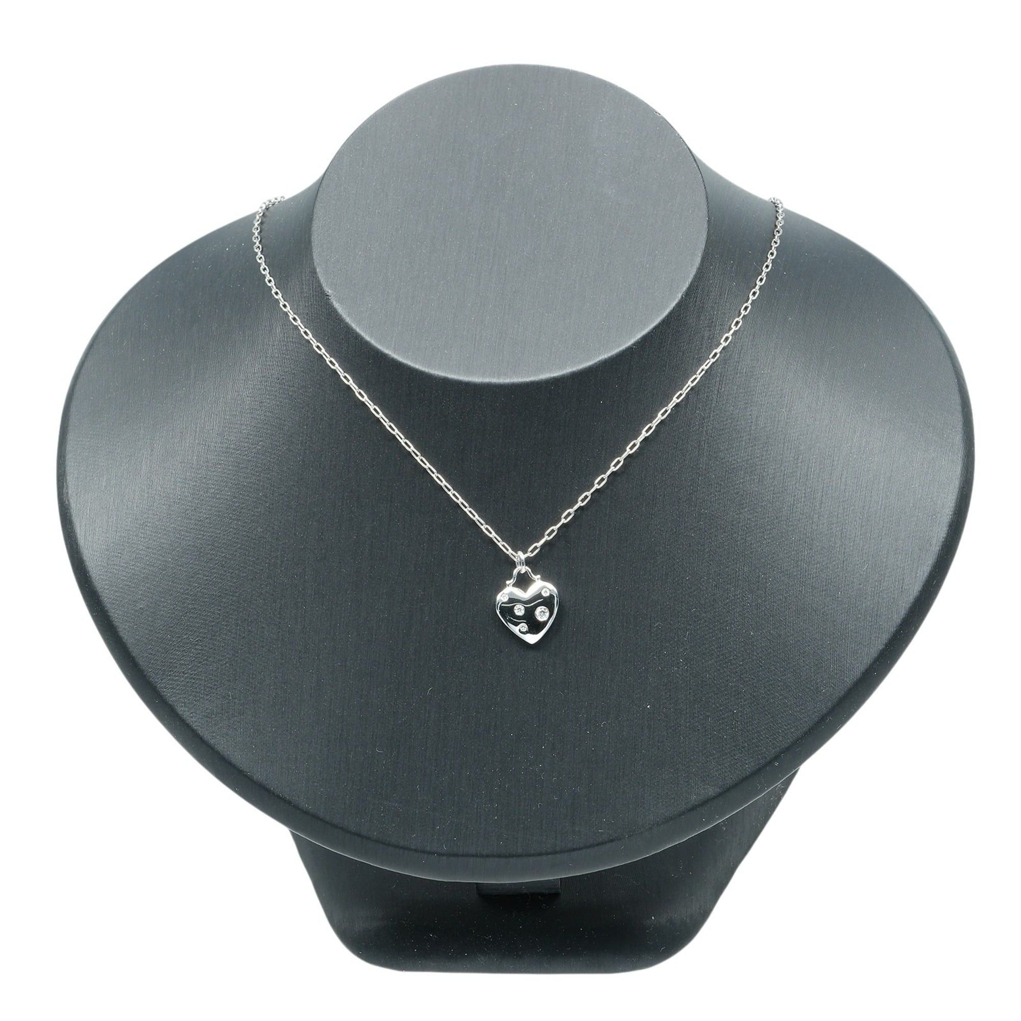 Tiffany & Co. Tiffany & Co. Sentimental Heart Necklace, 18K White Gold, Diamond, Approx. 6.24g. Size ONE SIZE - 2 Thumbnail