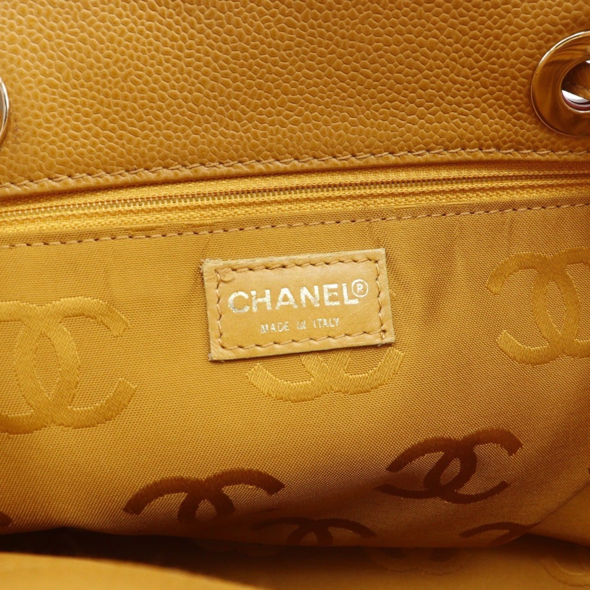 Chanel Chanel Coco Mark Tote Bag, Caviar Leather, Brown, A5 Size, Women's. Size ONE SIZE - 9 Thumbnail