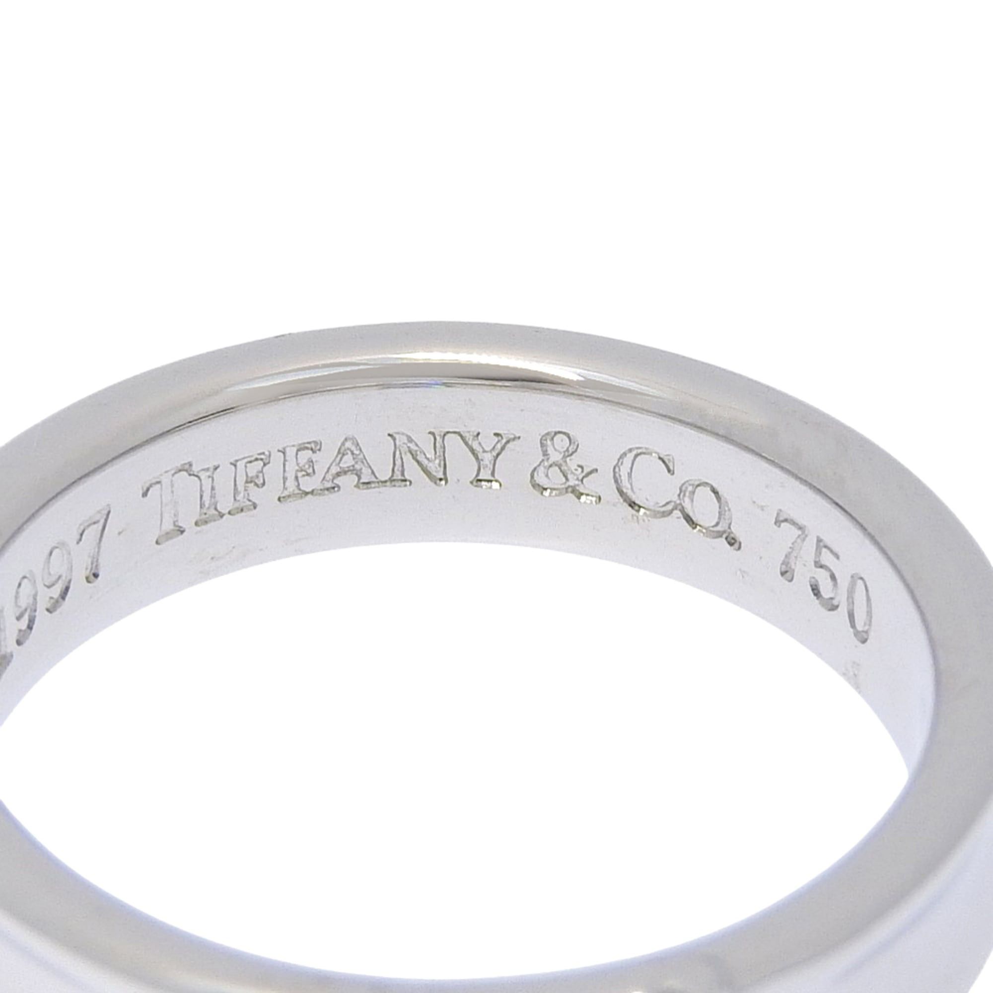 Tiffany & Co. Tiffany & Co. Stacking Ring, Size 10, 1997, 18K White Gold with Diamonds, Approx. 5.0g, Women's. Size ONE SIZE - 6 Thumbnail