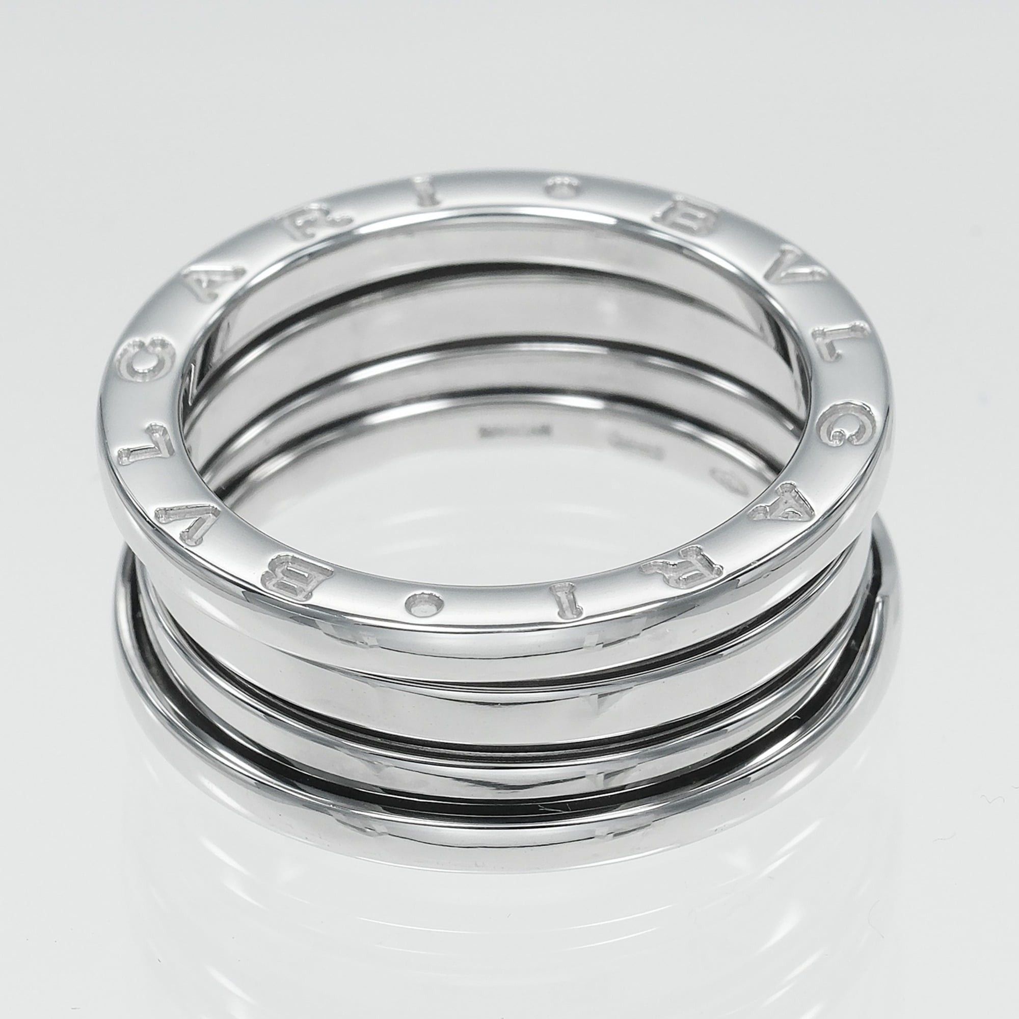 Bvlgari Bvlgari Bulgari B.ZERO1 3-band ring, size 16.5, 18KWG white gold, approximately 10.33g. Size ONE SIZE - 6 Thumbnail