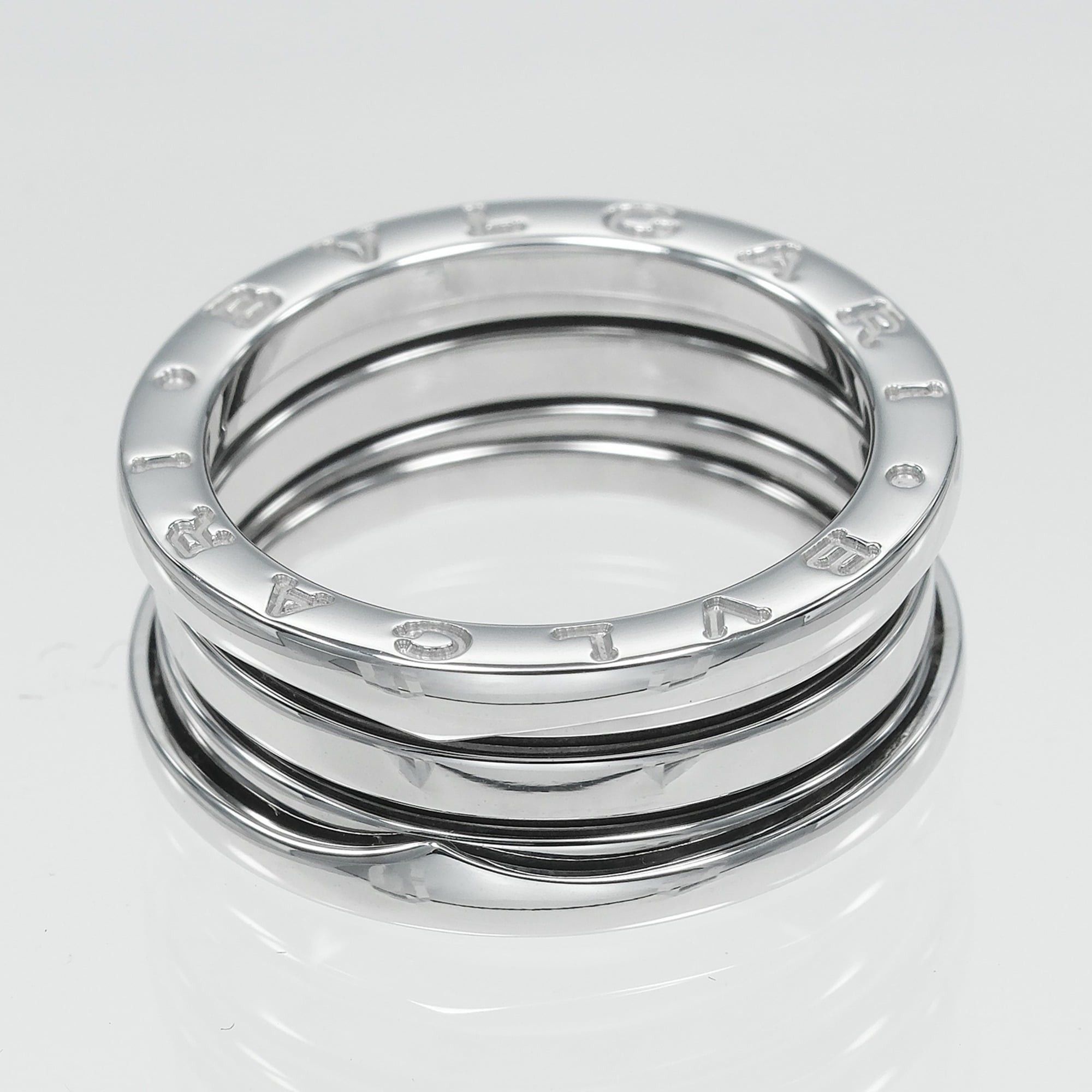 Bvlgari Bvlgari Bulgari B.ZERO1 3-band ring, size 16.5, 18KWG white gold, approximately 10.33g. Size ONE SIZE - 7 Thumbnail