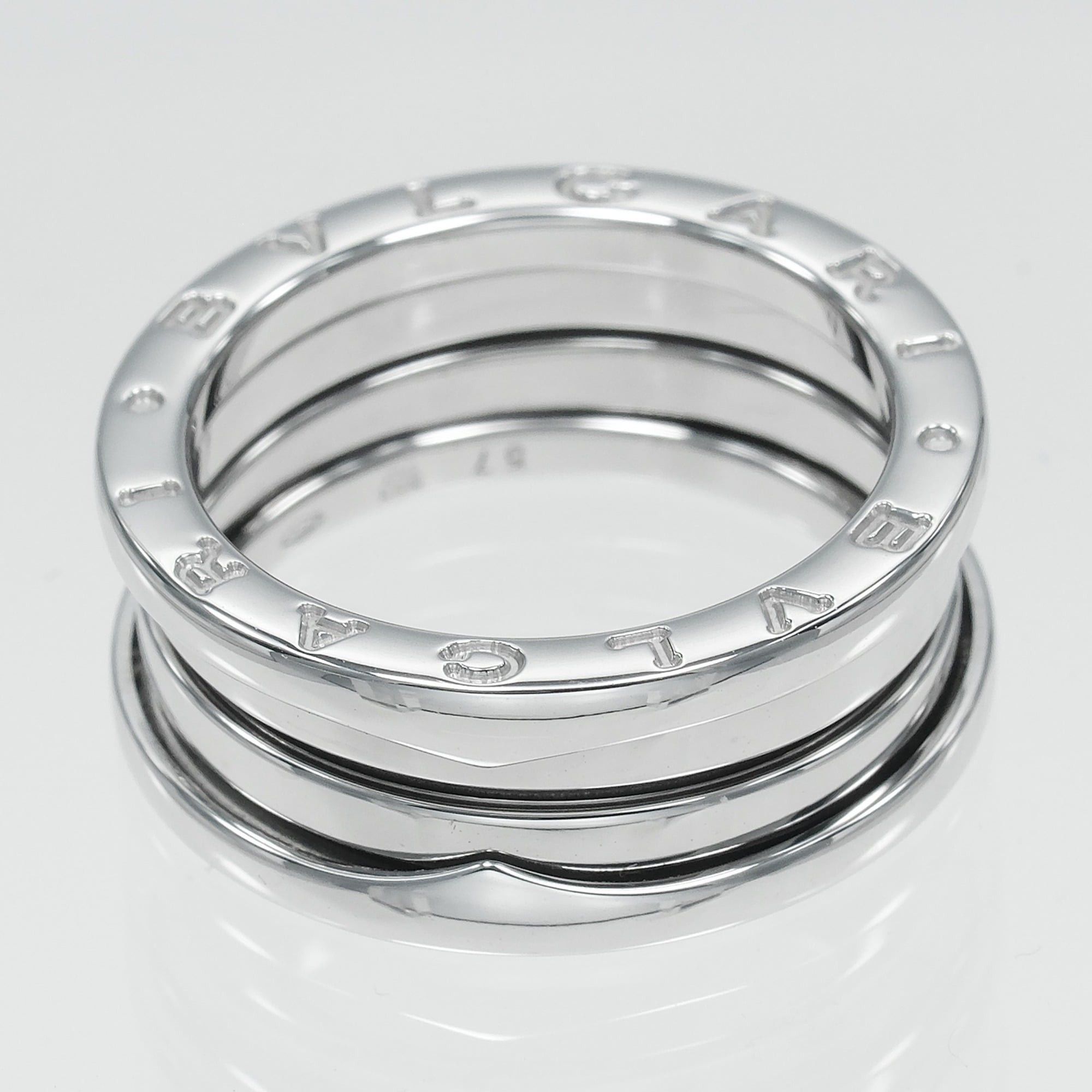 Bvlgari Bvlgari Bulgari B.ZERO1 3-band ring, size 16.5, 18KWG white gold, approximately 10.33g. Size ONE SIZE - 5 Thumbnail
