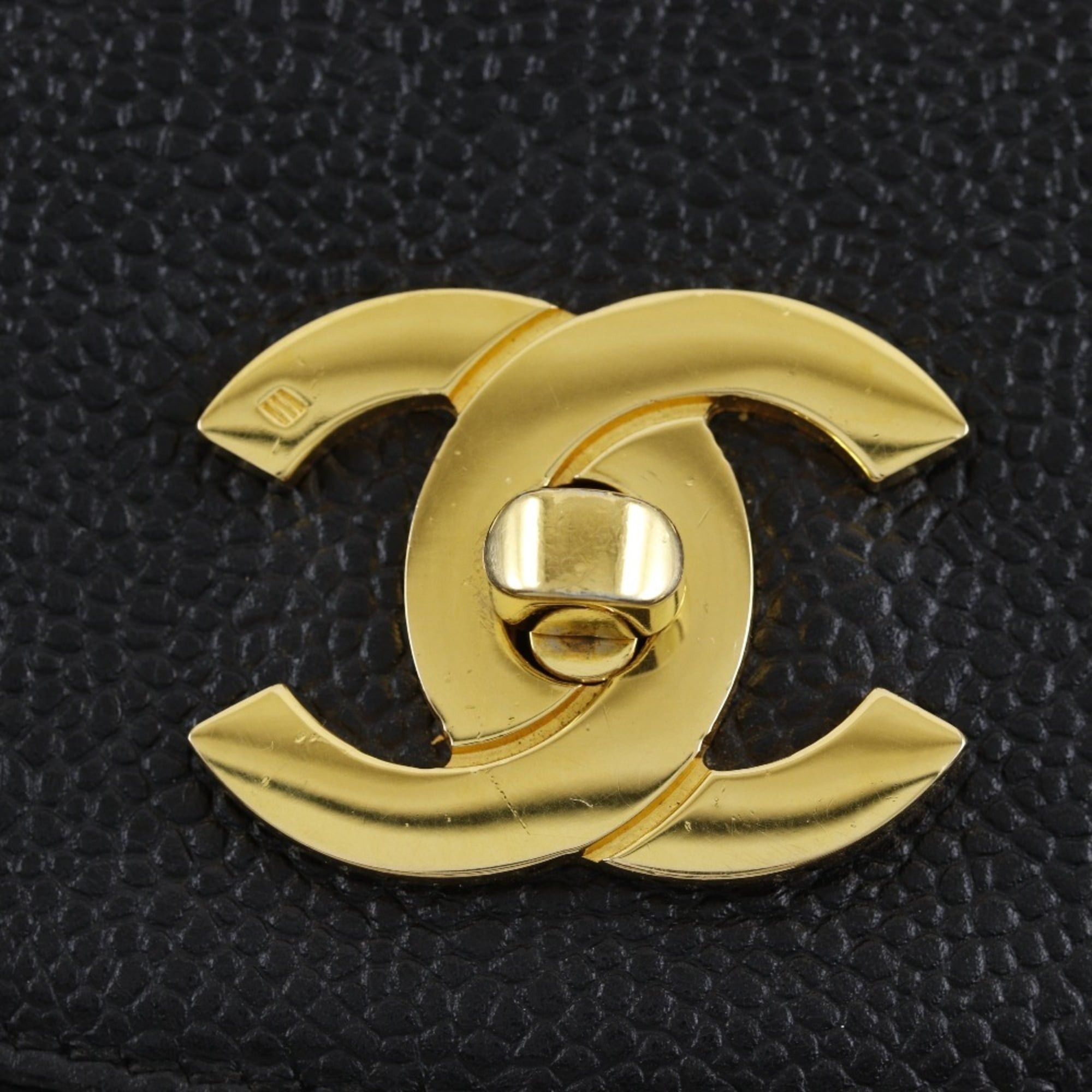 Chanel Chanel Coco Mark Backpack/Daypack, Chain Backpack, Caviar Leather, Black, A5 Size, Turn-Lock, Women's. Size ONE SIZE - 14 Thumbnail
