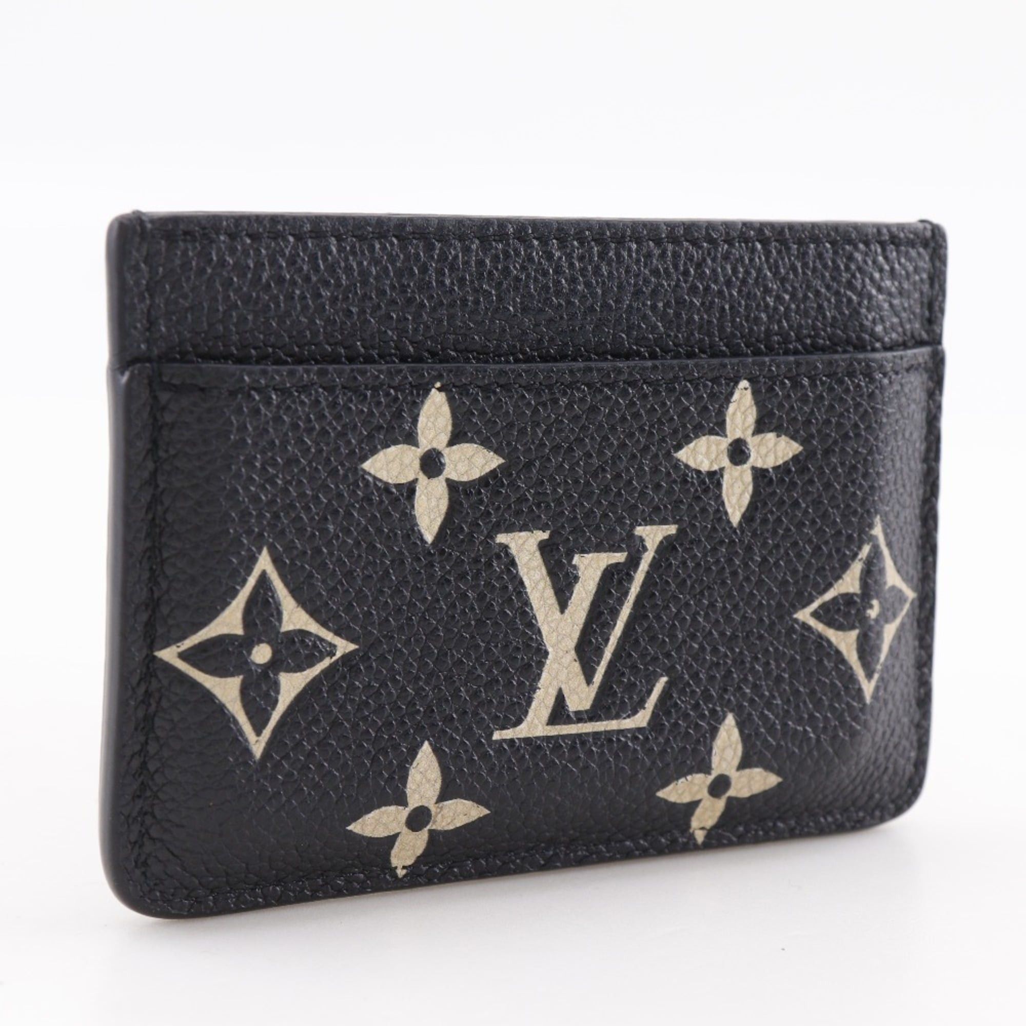 Louis Vuitton Louis Vuitton Porte Cartes Simple Card Case, Bicolor, M81022, Monogram Empreinte, Made in France, Beige, Open, Unisex Size ONE SIZE - 3 Thumbnail