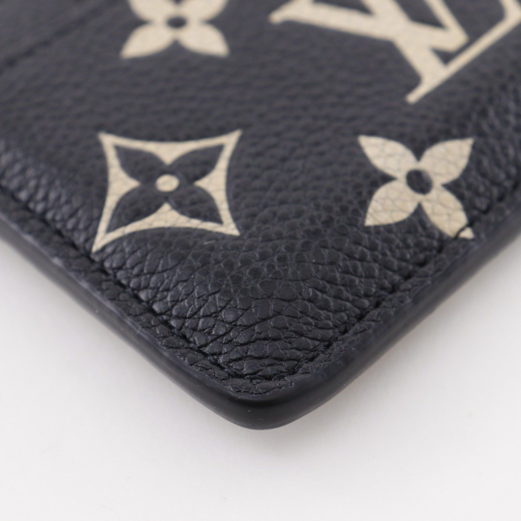 Louis Vuitton Louis Vuitton Porte Cartes Simple Card Case, Bicolor, M81022, Monogram Empreinte, Made in France, Beige, Open, Unisex Size ONE SIZE - 4 Thumbnail