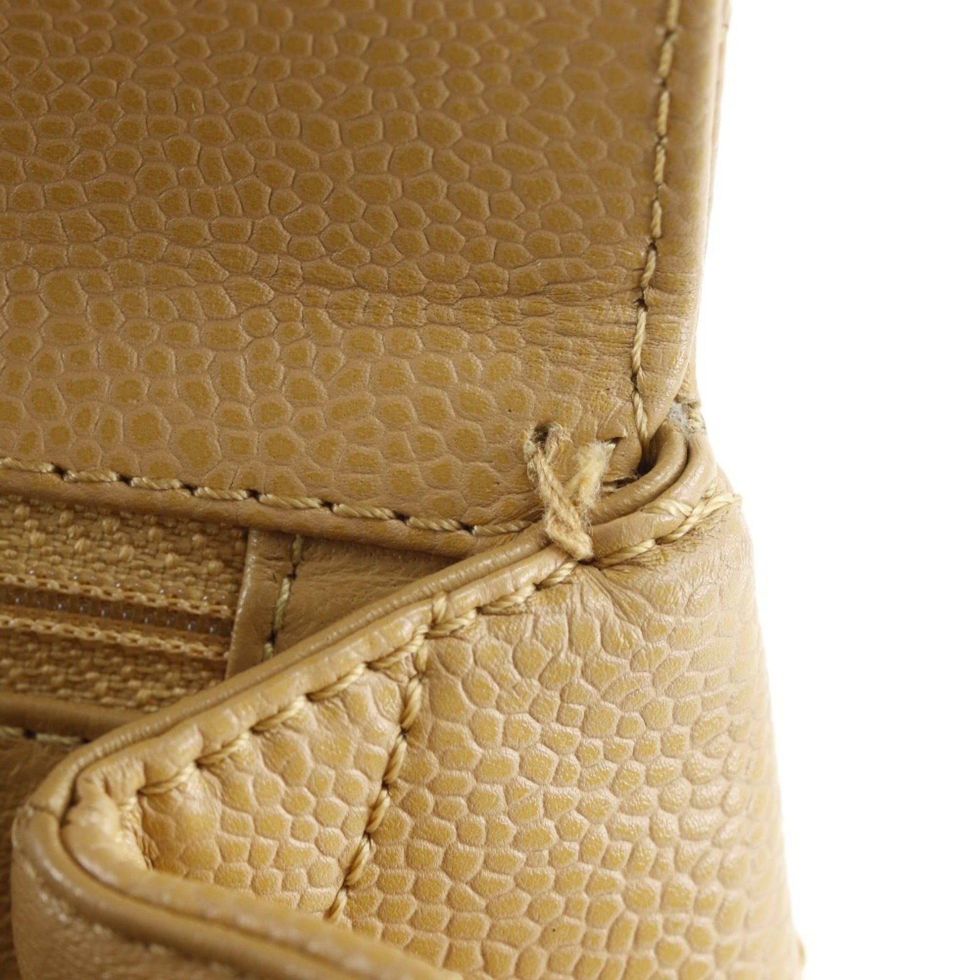 Chanel Chanel Matelassé Top Handle Bag, A12397, Caviar Leather, Beige, A5 size, Turnlock, Women's. Size ONE SIZE - 11 Thumbnail