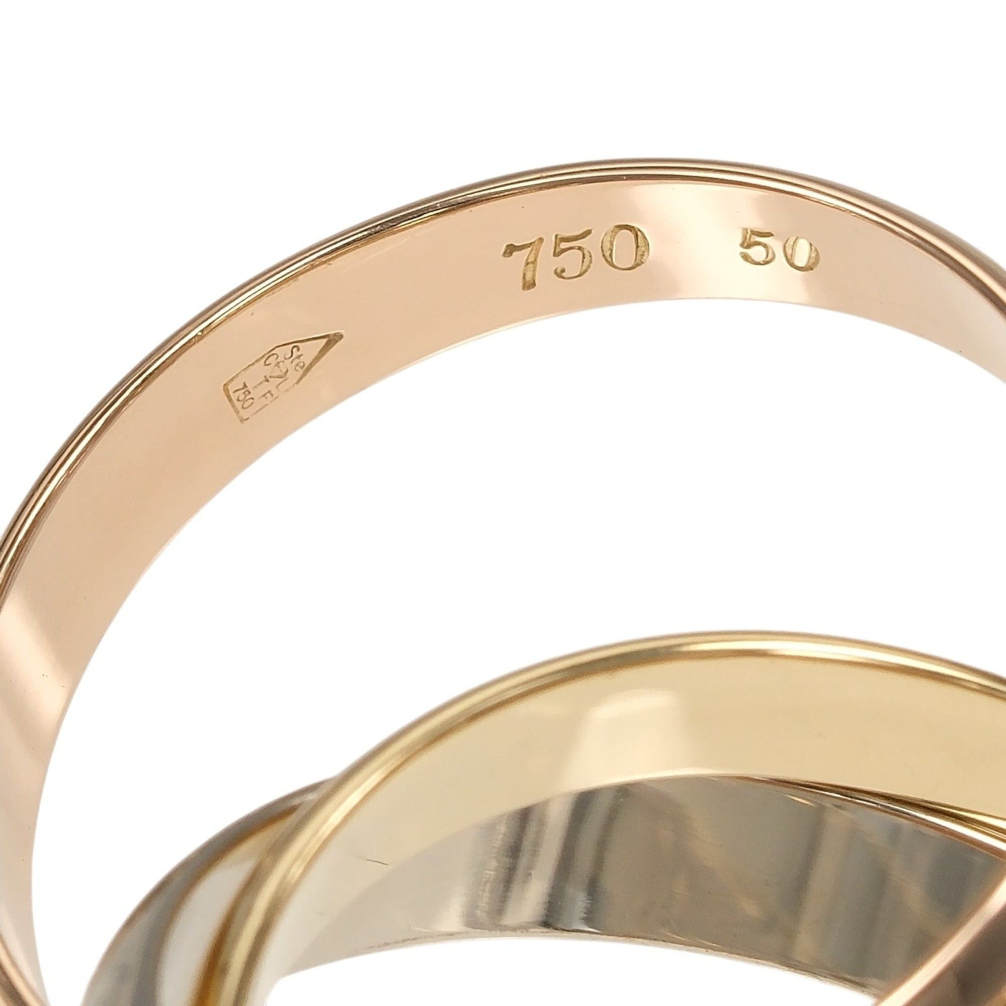 Cartier Cartier Trinity Ring, Size 10, 3.5mm Band, 18K Gold (YG, PG, WG), Approx. 7.27g Size ONE SIZE - 4 Thumbnail