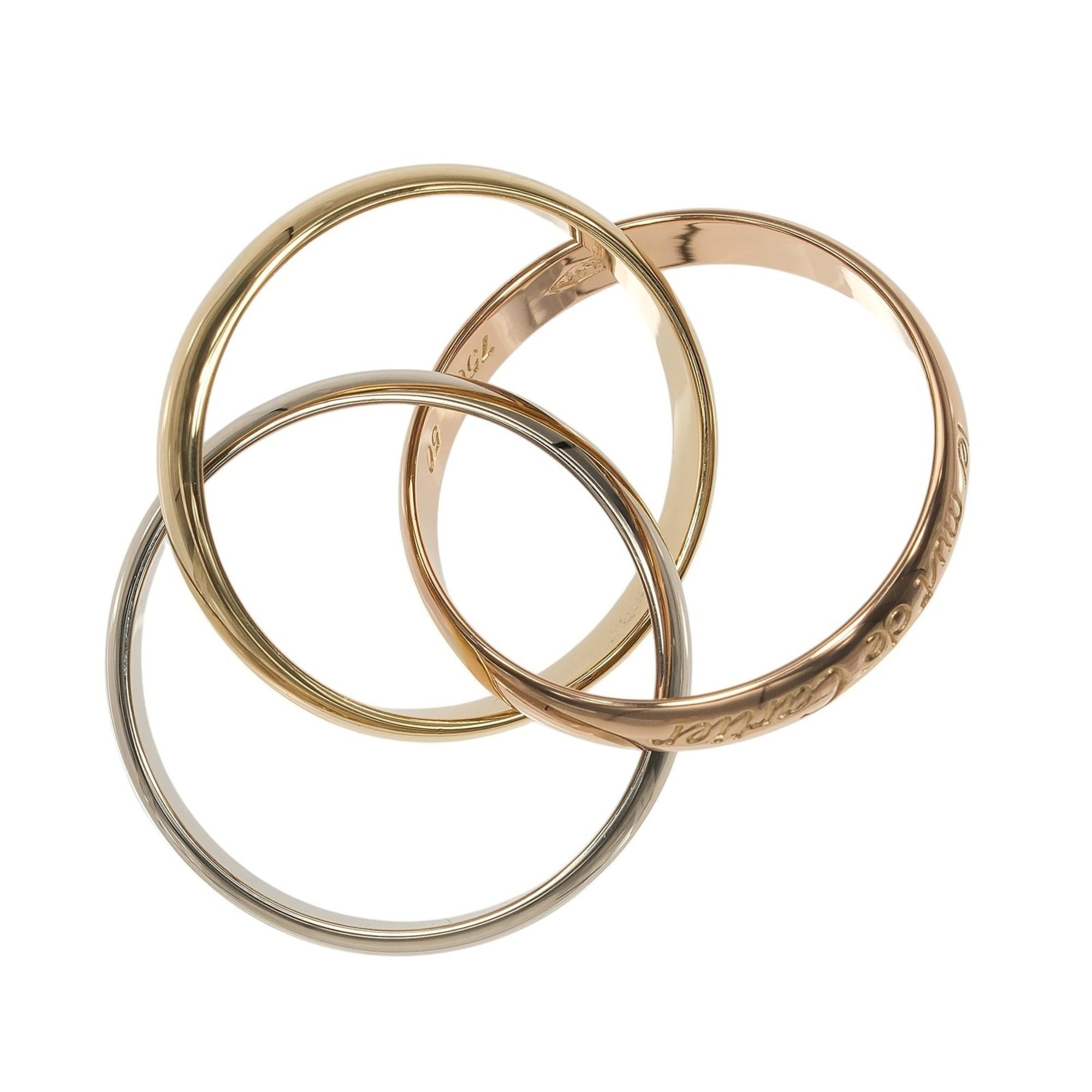 Cartier Cartier Trinity Ring, Size 10, 3.5mm Band, 18K Gold (YG, PG, WG), Approx. 7.27g Size ONE SIZE - 8 Thumbnail