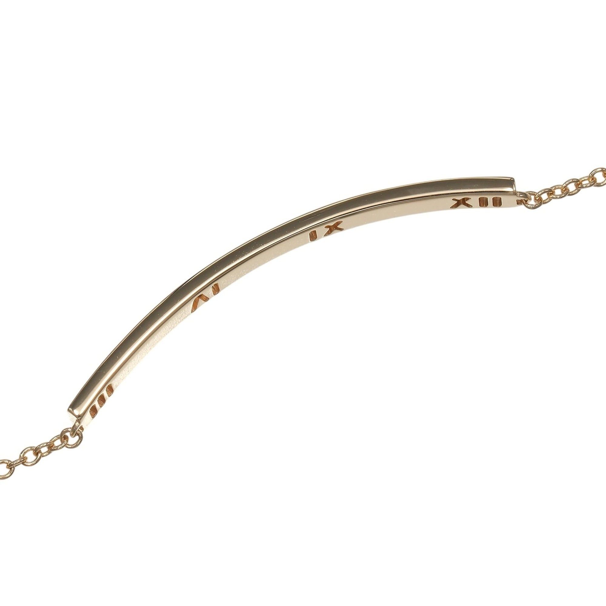 Tiffany & Co. Tiffany & Co. Atlas Bar Bracelet, 18K Pink Gold with Diamonds, Approx. 4g. Size ONE SIZE - 5 Thumbnail