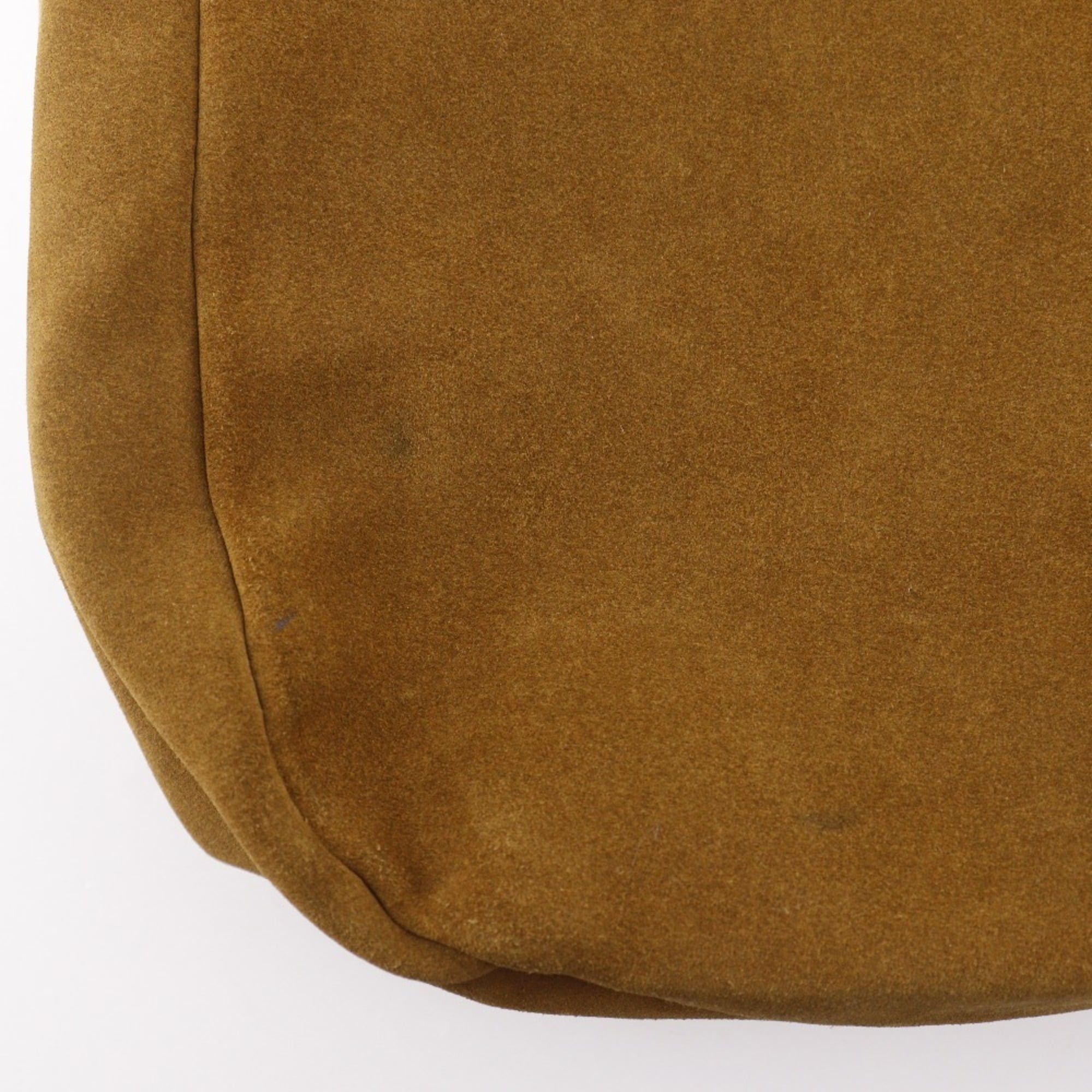 Salvatore Ferragamo Salvatore Ferragamo Stitch Design Shoulder Bag BZ-21 5695 Suede Camel A5 Magnetic Closure design Women's Size ONE SIZE - 11 Thumbnail