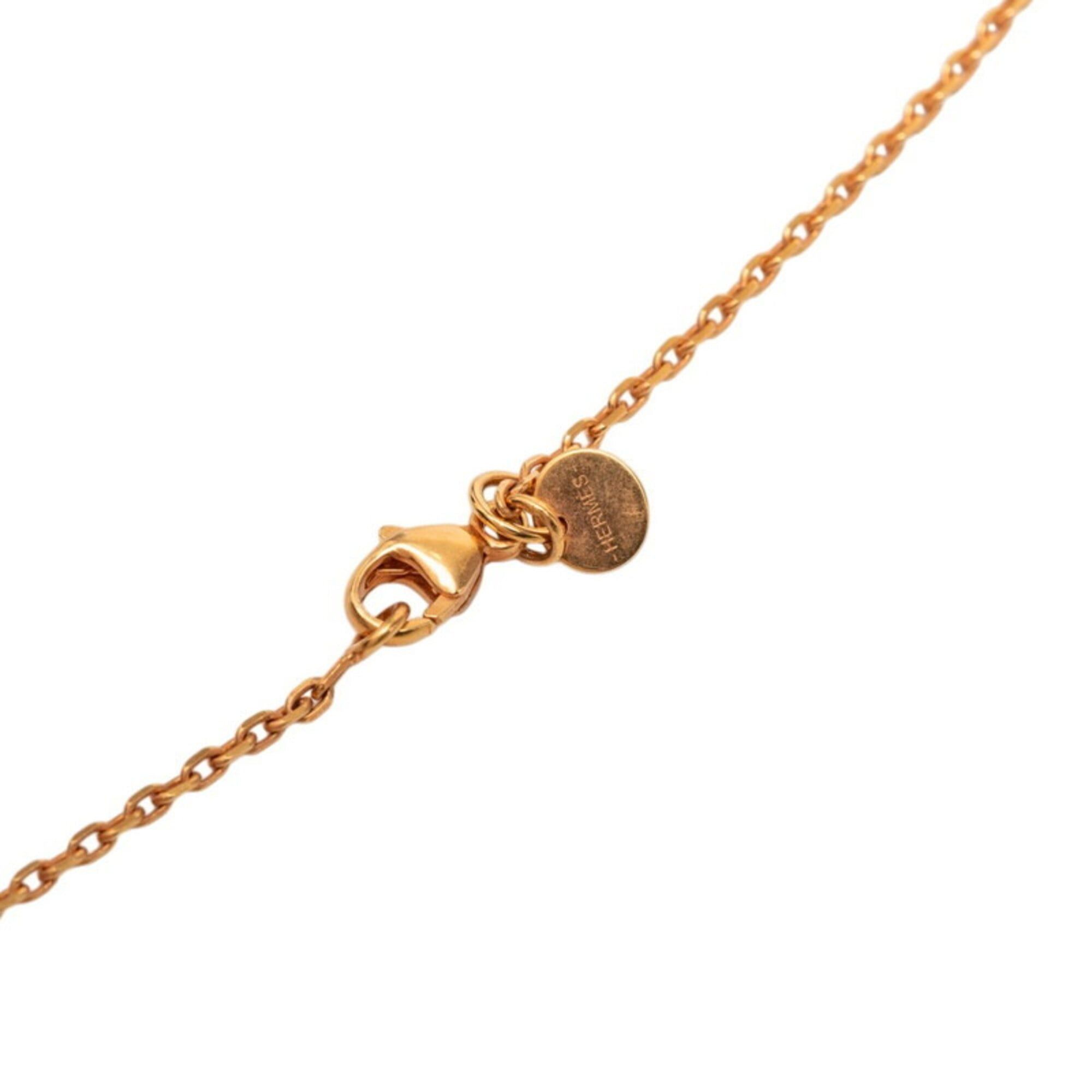 Hermes Hermes As de Coeur PM Necklace, Gold Multicolor Plated, Veau Swift Leather, Women's Size ONE SIZE - 4 Thumbnail