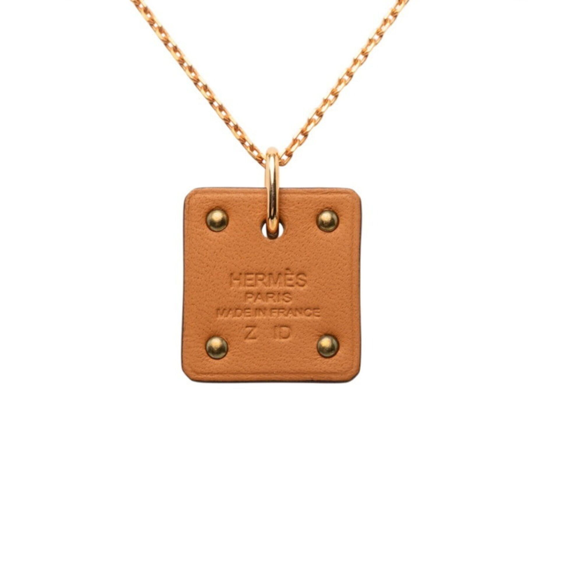Hermes Hermes As de Coeur PM Necklace, Gold Multicolor Plated, Veau Swift Leather, Women's Size ONE SIZE - 2 Thumbnail