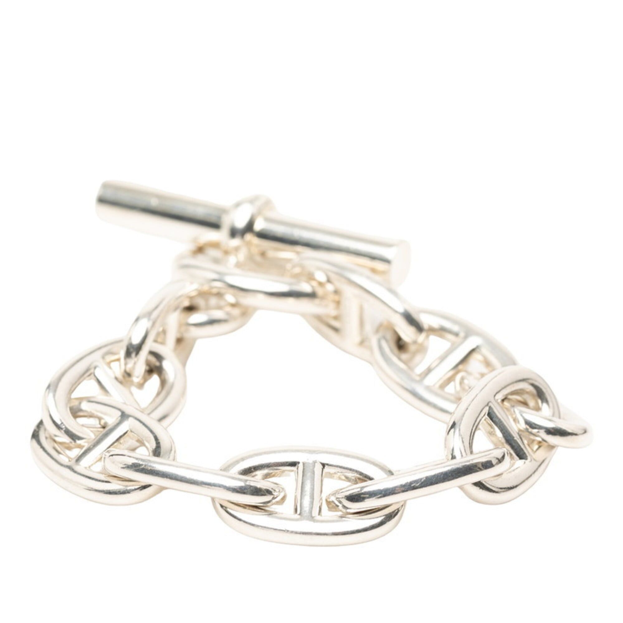 Hermes Hermes Chaine d'Ancre TGM 10-link bracelet, SV925 silver, women's. Size ONE SIZE - 3 Thumbnail