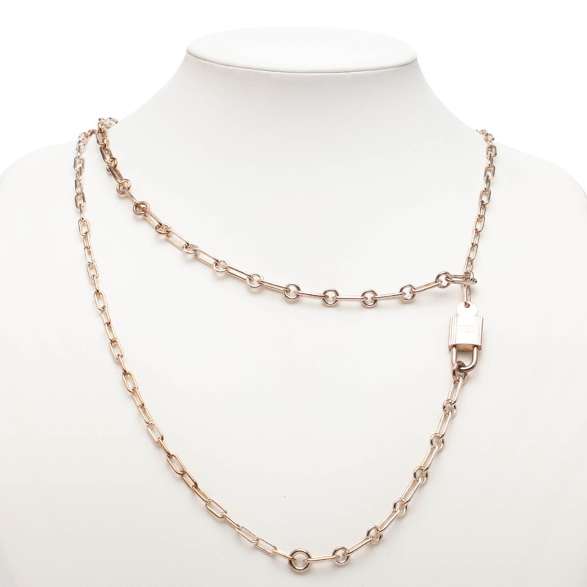 Hermes Hermes Alpha Kelly Necklace Chain SV925 Silver Women's HERMES Size ONE SIZE - 5 Thumbnail