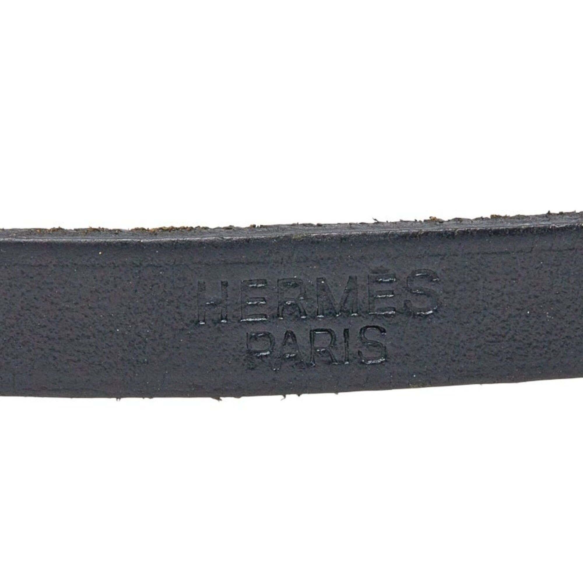 Hermes Hermes Api 3 Long Bracelet, Triple Strand, Black Leather, Women's Size ONE SIZE - 5 Thumbnail