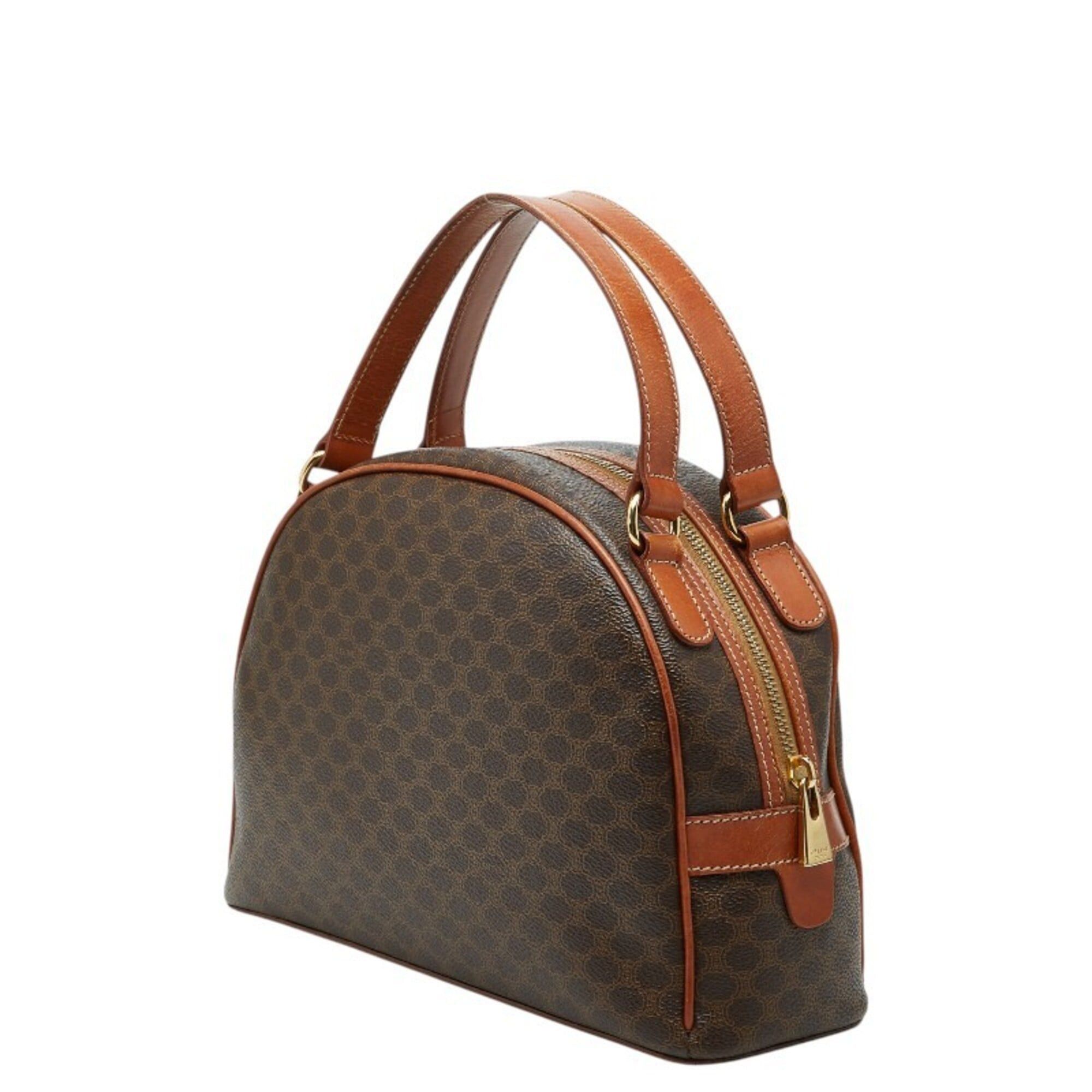 Celine Celine Macadam Handbag, Brown Leather, Women's CELINE Size ONE SIZE - 2 Thumbnail