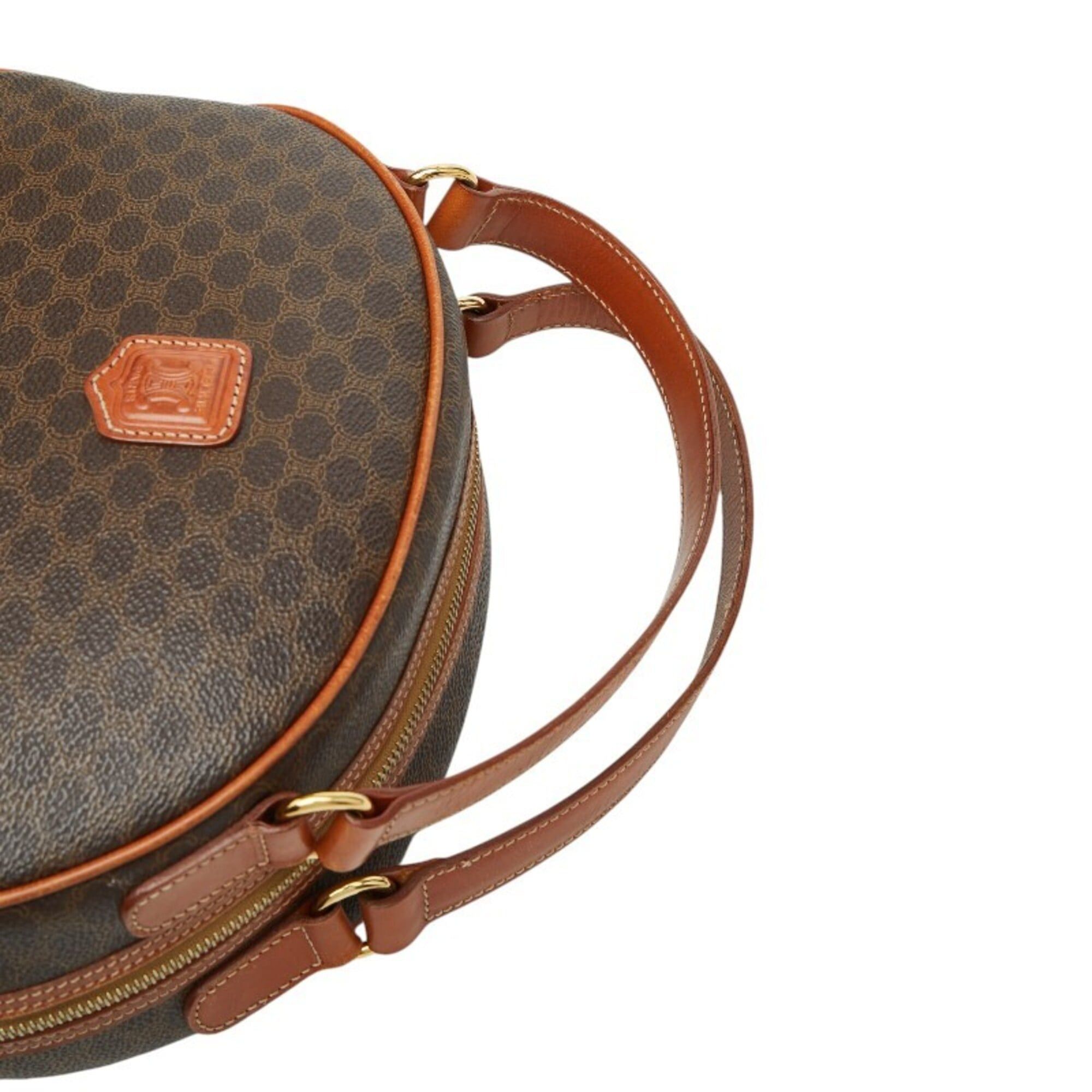 Celine Celine Macadam Handbag, Brown Leather, Women's CELINE Size ONE SIZE - 8 Thumbnail