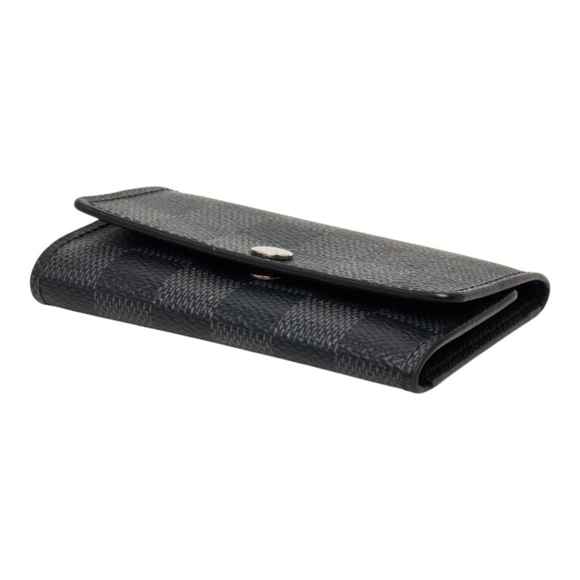 Louis Vuitton Louis Vuitton Damier Graphite Multicles 6 Key Case N62662 Black Leather Women's LOUIS VUITTON Size ONE SIZE - 4 Thumbnail