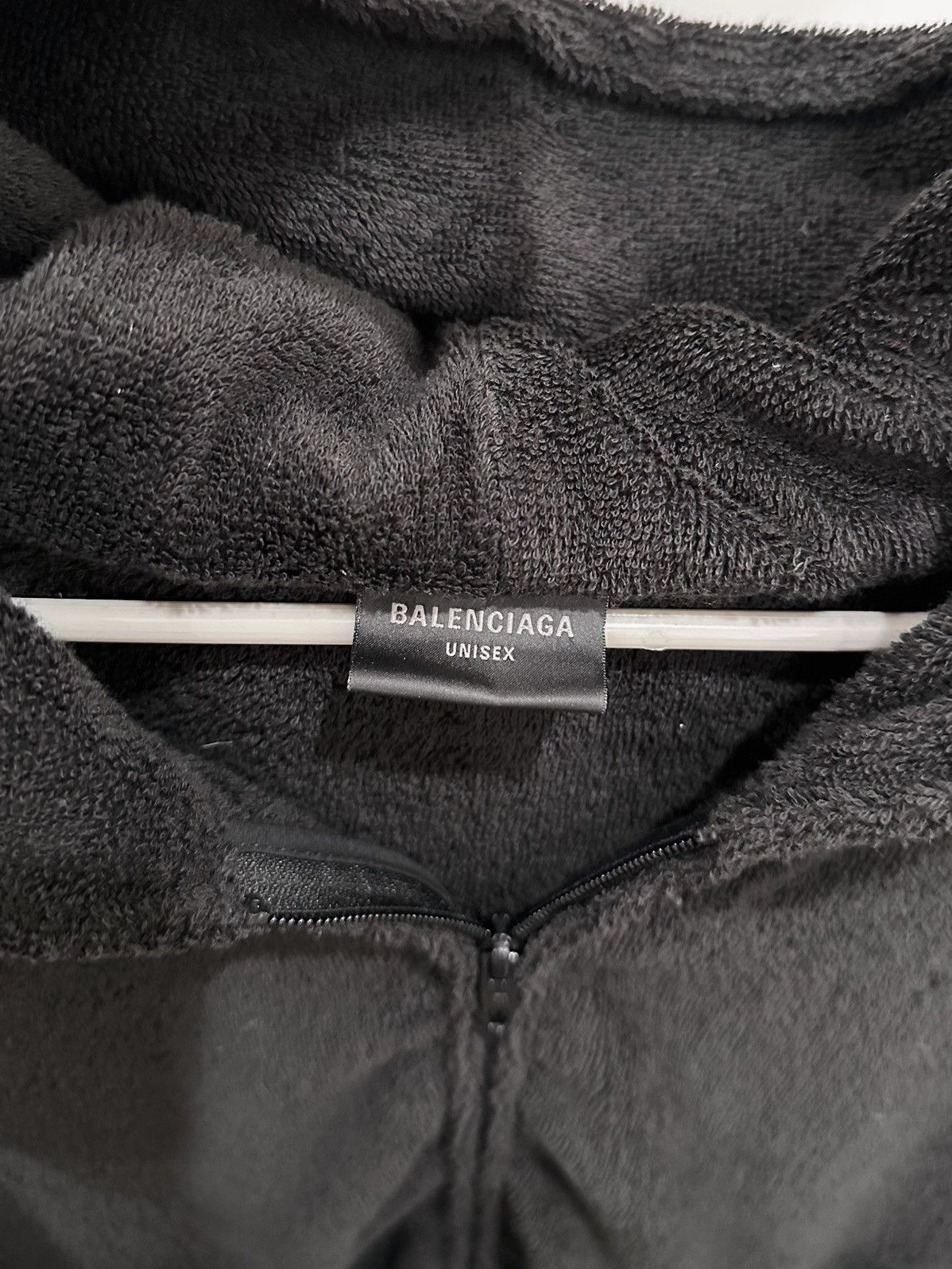 Balenciaga towel terry cloth 3b logo zip up hoodie Size US XXL / EU 58 / 5 - 5 Thumbnail