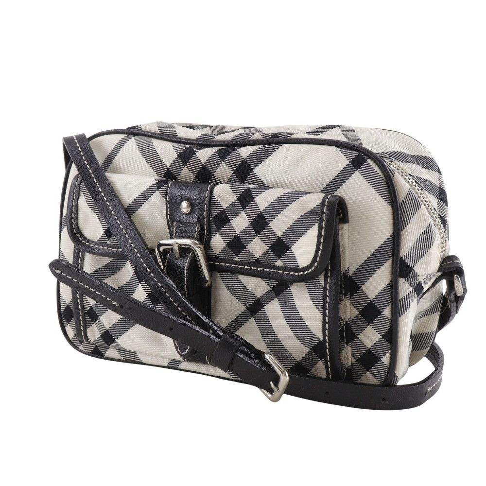 Burberry Burberry Burberry Blue Label Check Canvas Shoulder Bag Textile Crossbody Bag DUTY FREE for USA Size ONE SIZE - 2 Thumbnail