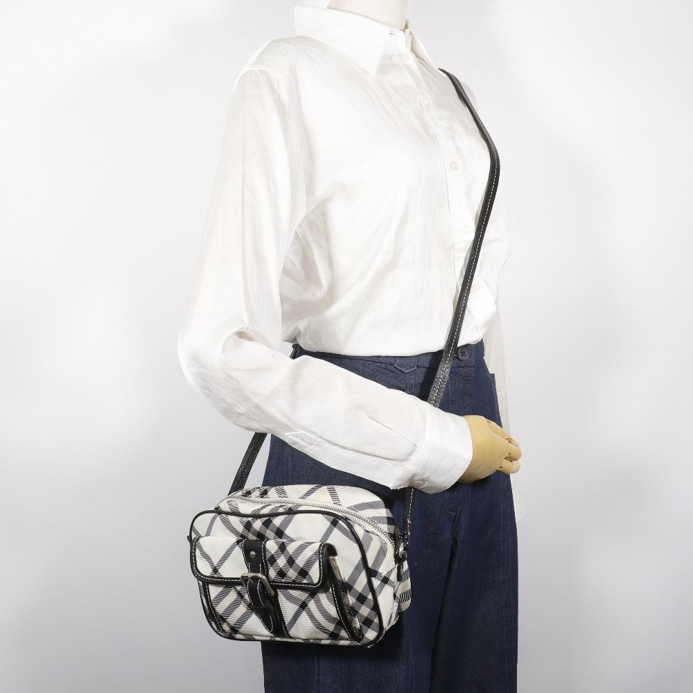 Burberry Burberry Burberry Blue Label Check Canvas Shoulder Bag Textile Crossbody Bag DUTY FREE for USA Size ONE SIZE - 18 Thumbnail