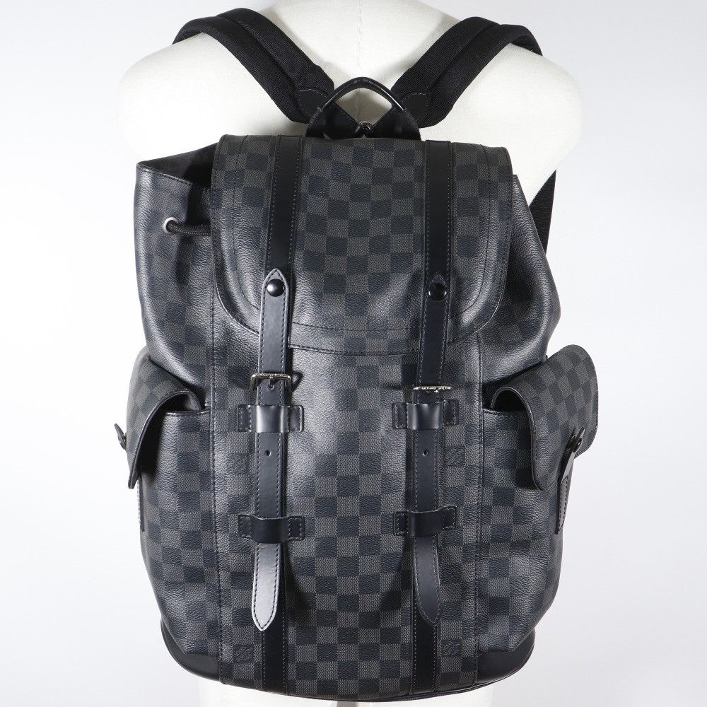 Louis Vuitton Louis Vuitton Louis Vuitton Christopher PM Damier Graphite Backpack Textile Backpack N41379 DUTY FREE for USA Size ONE SIZE - 14 Thumbnail
