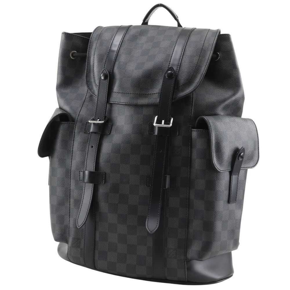 Louis Vuitton Louis Vuitton Louis Vuitton Christopher PM Damier Graphite Backpack Textile Backpack N41379 DUTY FREE for USA Size ONE SIZE - 2 Thumbnail