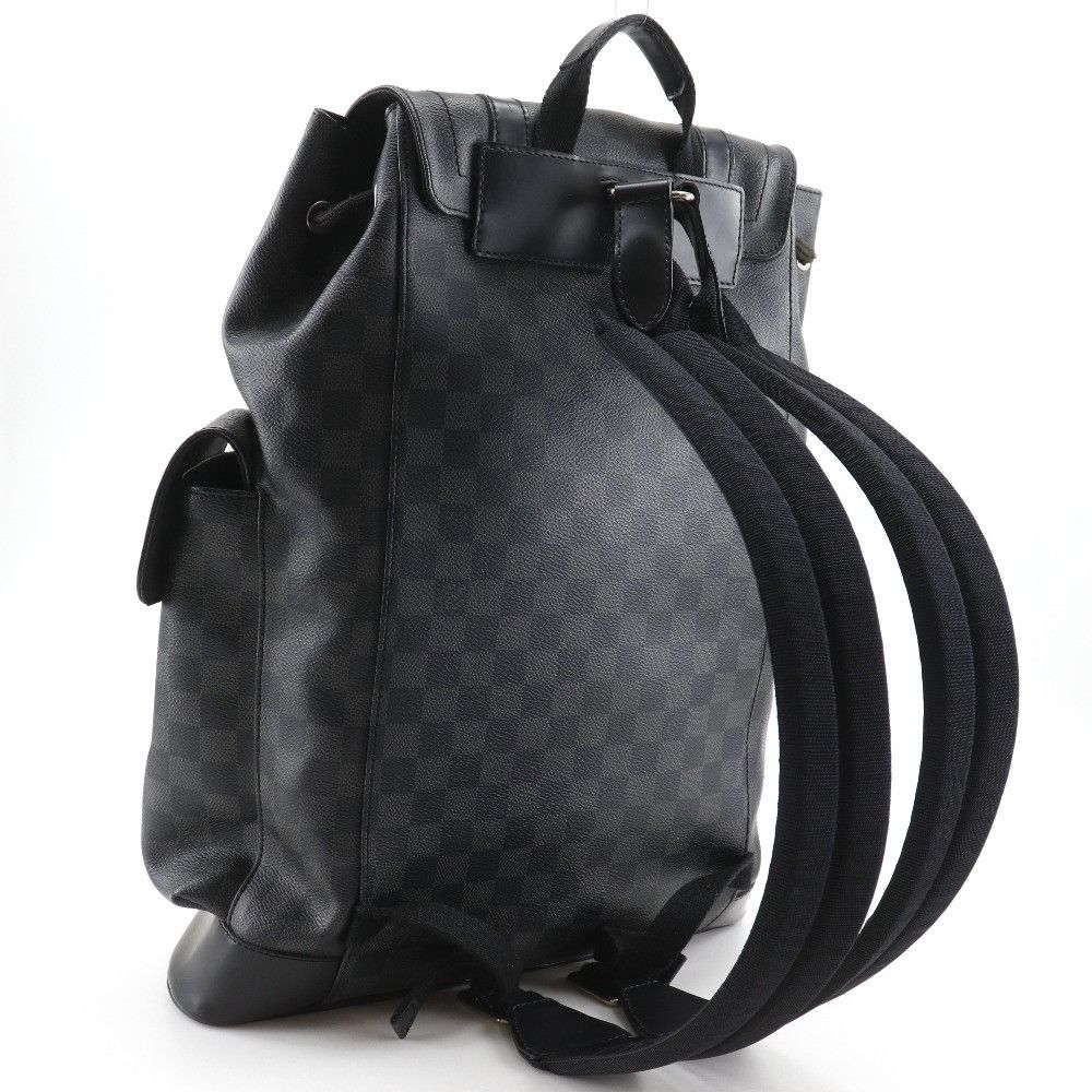 Louis Vuitton Louis Vuitton Louis Vuitton Christopher PM Damier Graphite Backpack Textile Backpack N41379 DUTY FREE for USA Size ONE SIZE - 3 Thumbnail