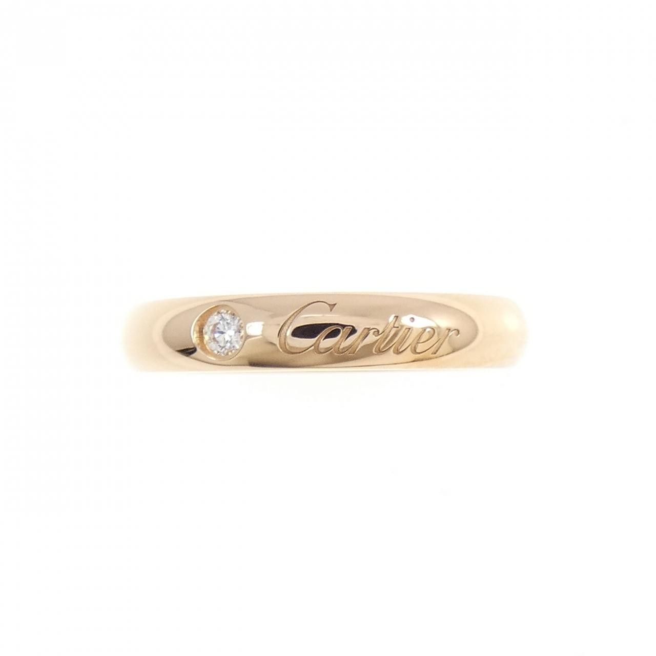 Cartier Cartier Cartier Wedding 750 Pink Gold Diamond Ring Size 5 Precious Metal Ring B4232300 DUTY FREE for USA Size ONE SIZE - 2 Thumbnail