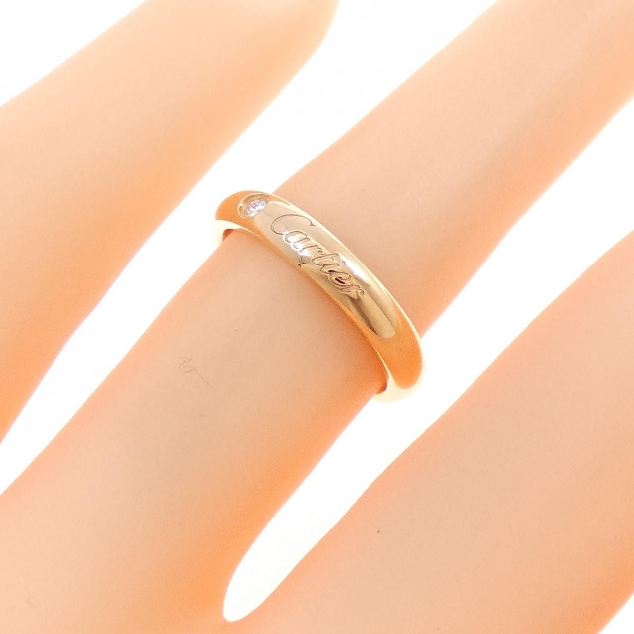 Cartier Cartier Cartier Wedding 750 Pink Gold Diamond Ring Size 5 Precious Metal Ring B4232300 DUTY FREE for USA Size ONE SIZE - 5 Thumbnail