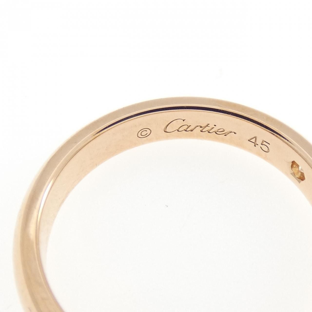 Cartier Cartier Cartier Wedding 750 Pink Gold Diamond Ring Size 5 Precious Metal Ring B4232300 DUTY FREE for USA Size ONE SIZE - 4 Thumbnail