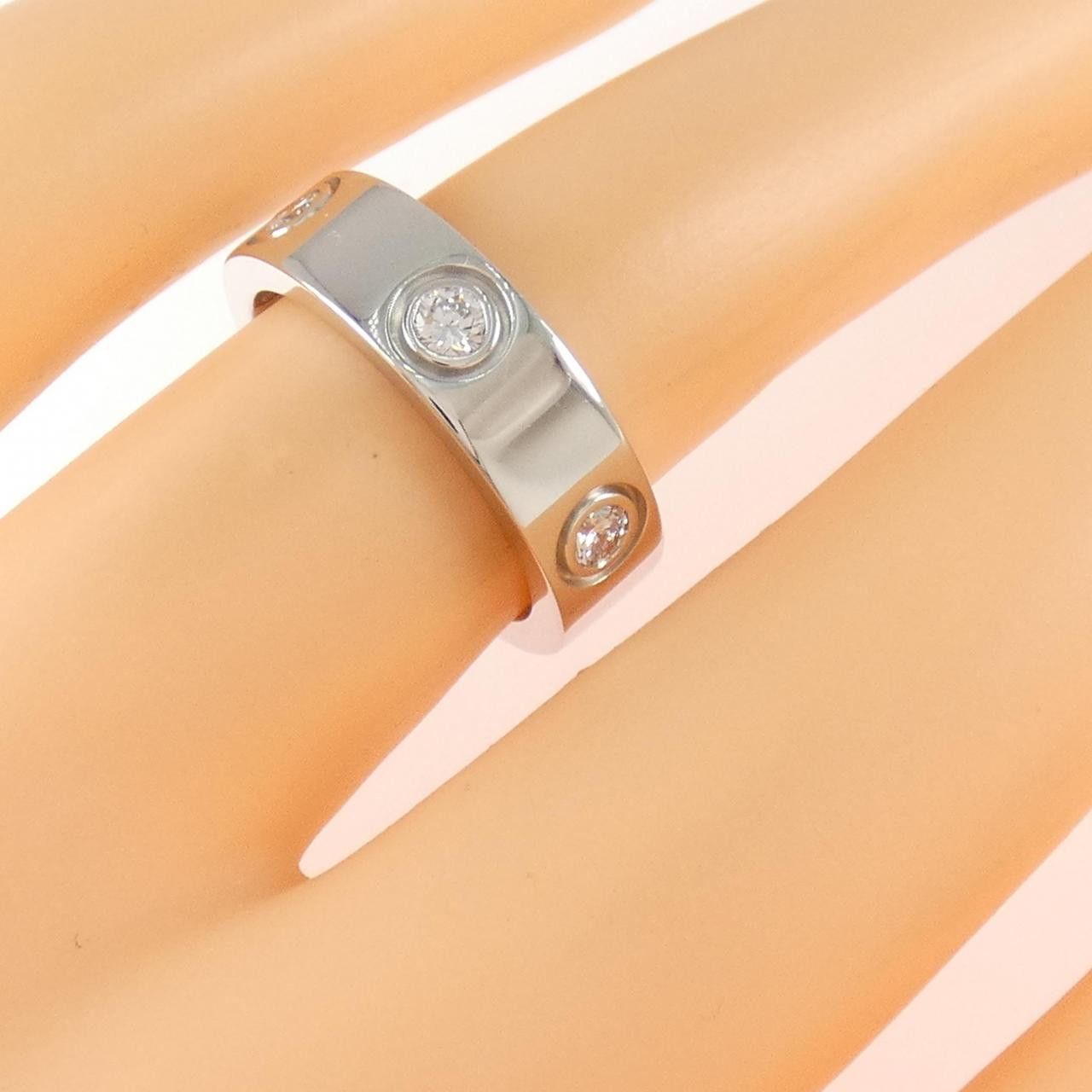Cartier Cartier Cartier Love Au750 White Gold Diamond Ring Size 8 Precious Metal Ring CRB402600 DUTY FREE for USA Size ONE SIZE - 5 Thumbnail