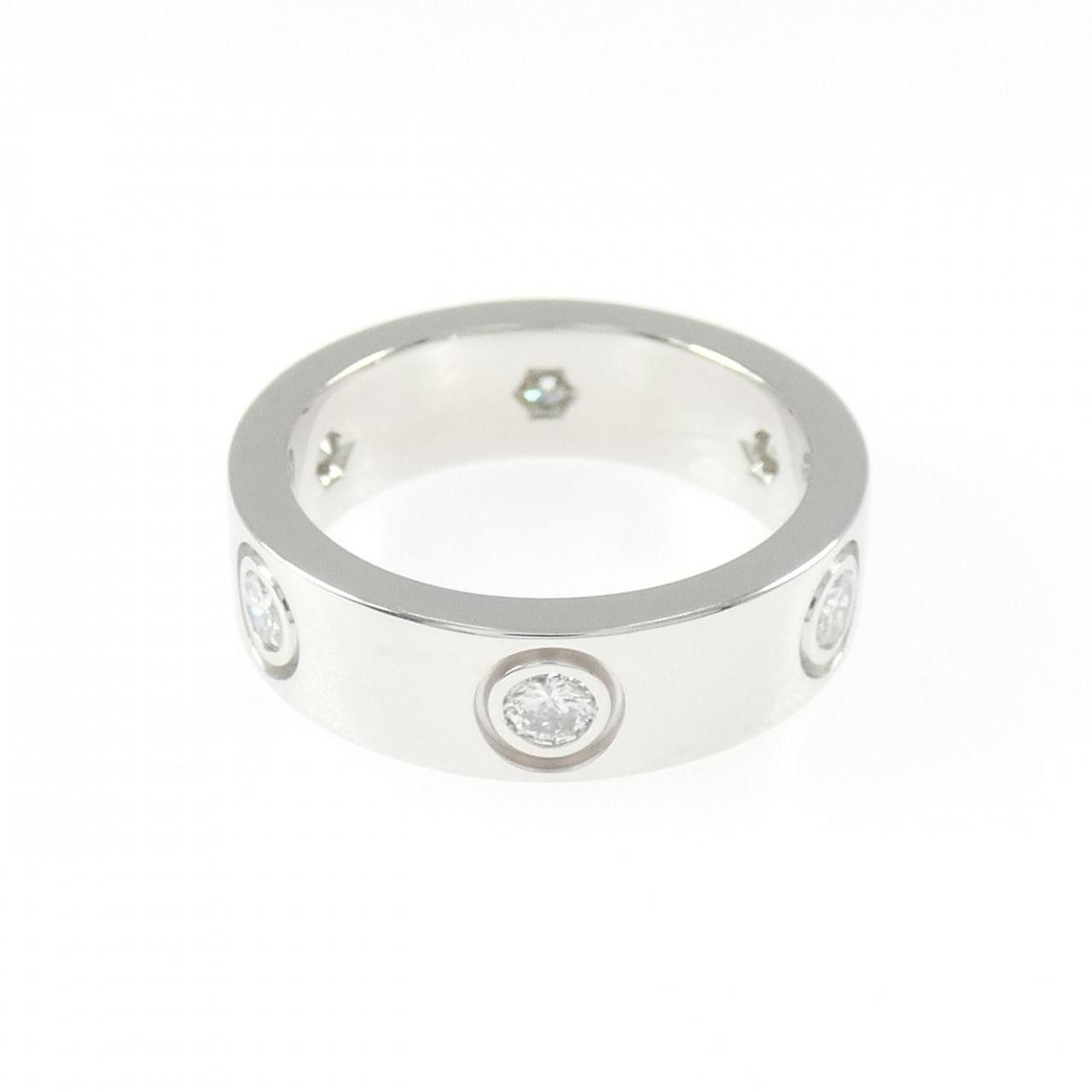 Cartier Cartier Cartier Love Au750 White Gold Diamond Ring Size 8 Precious Metal Ring CRB402600 DUTY FREE for USA Size ONE SIZE - 2 Thumbnail
