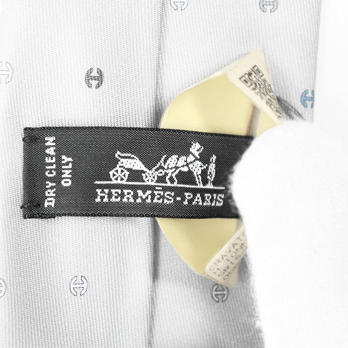 Hermes Hermes Hermes CRAVATE TWILL TIE Silk Tie Textile Necktie DUTY FREE for USA Size ONE SIZE - 5 Thumbnail