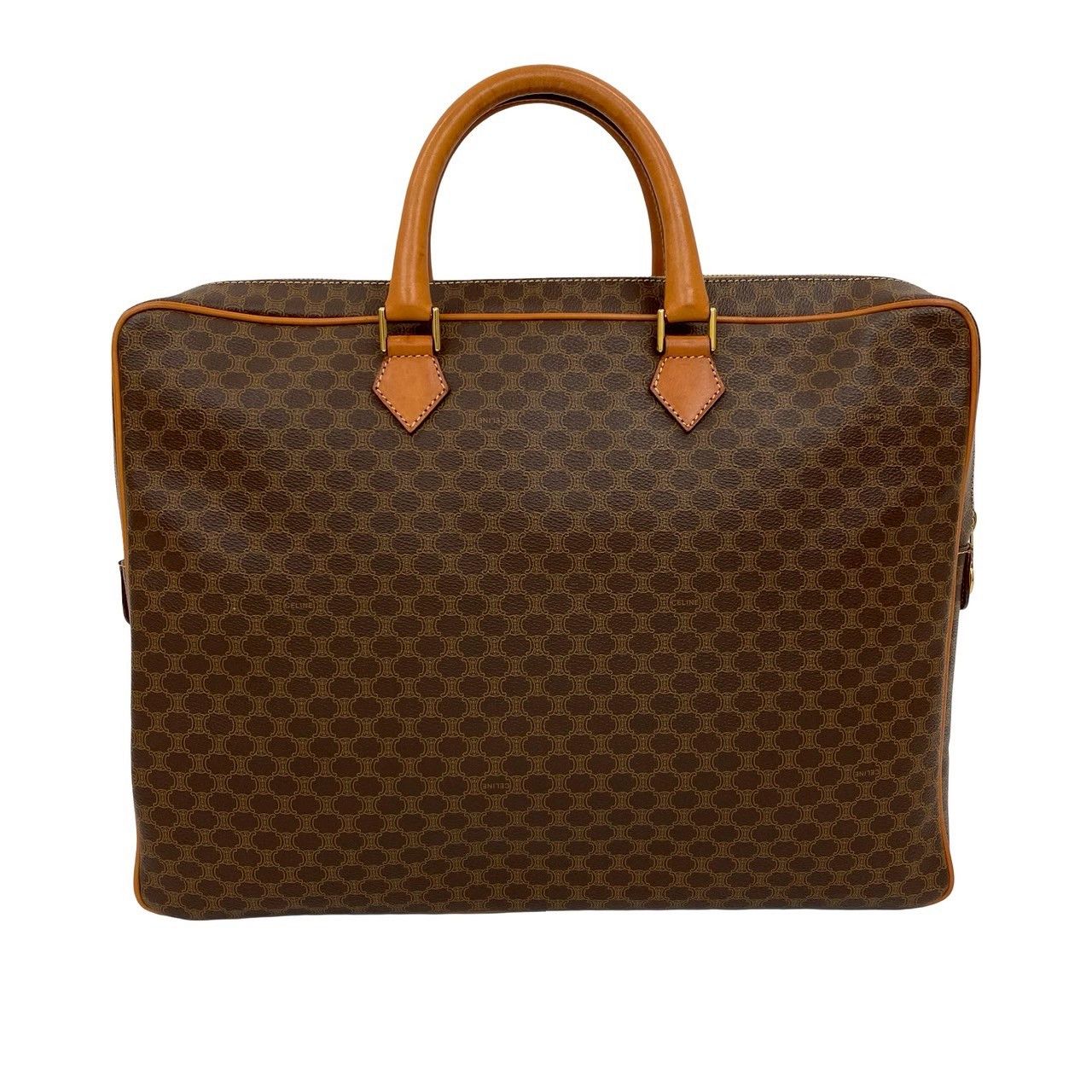 Celine Celine CELINE Macadam Leather Briefcase Leather Business Bag DUTY FREE for USA Size ONE SIZE - 4 Thumbnail