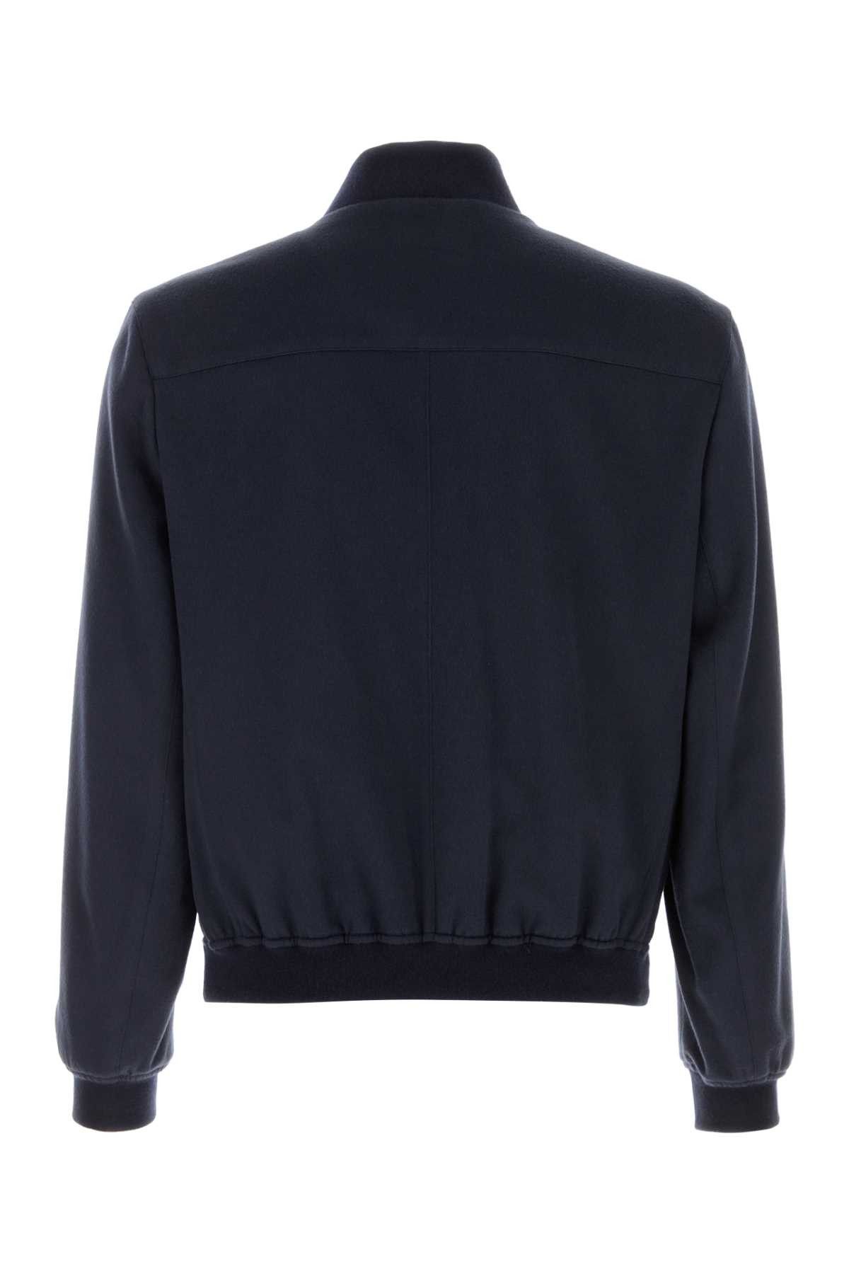 Brunello Cucinelli Navy Blue Cashmere Jacket Size US XL / EU 56 / 4 - 2 Thumbnail