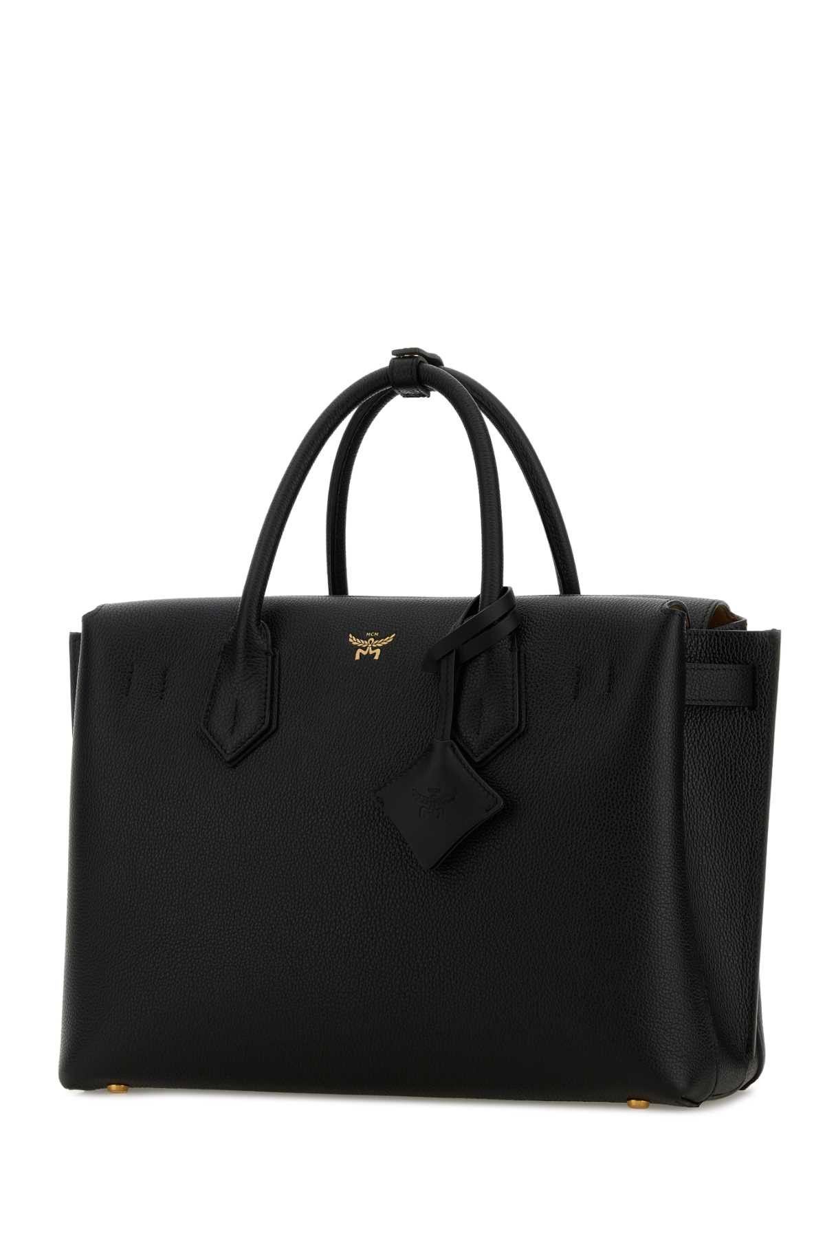 MCM Black Leather Milla Handbag Size ONE SIZE - 2 Thumbnail